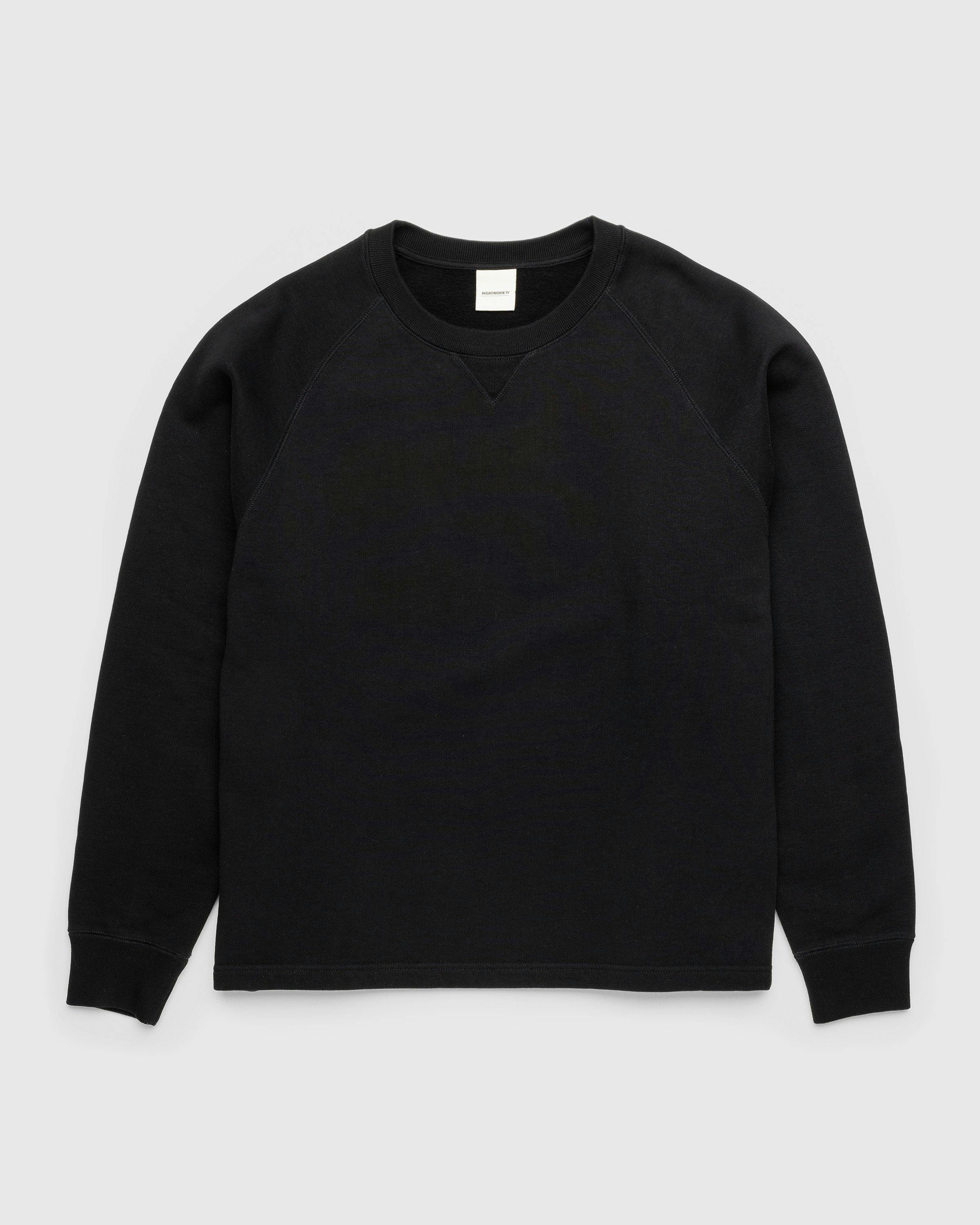 Highsnobiety - Heavy Fleece Crew Black - Clothing - Black - Image 1