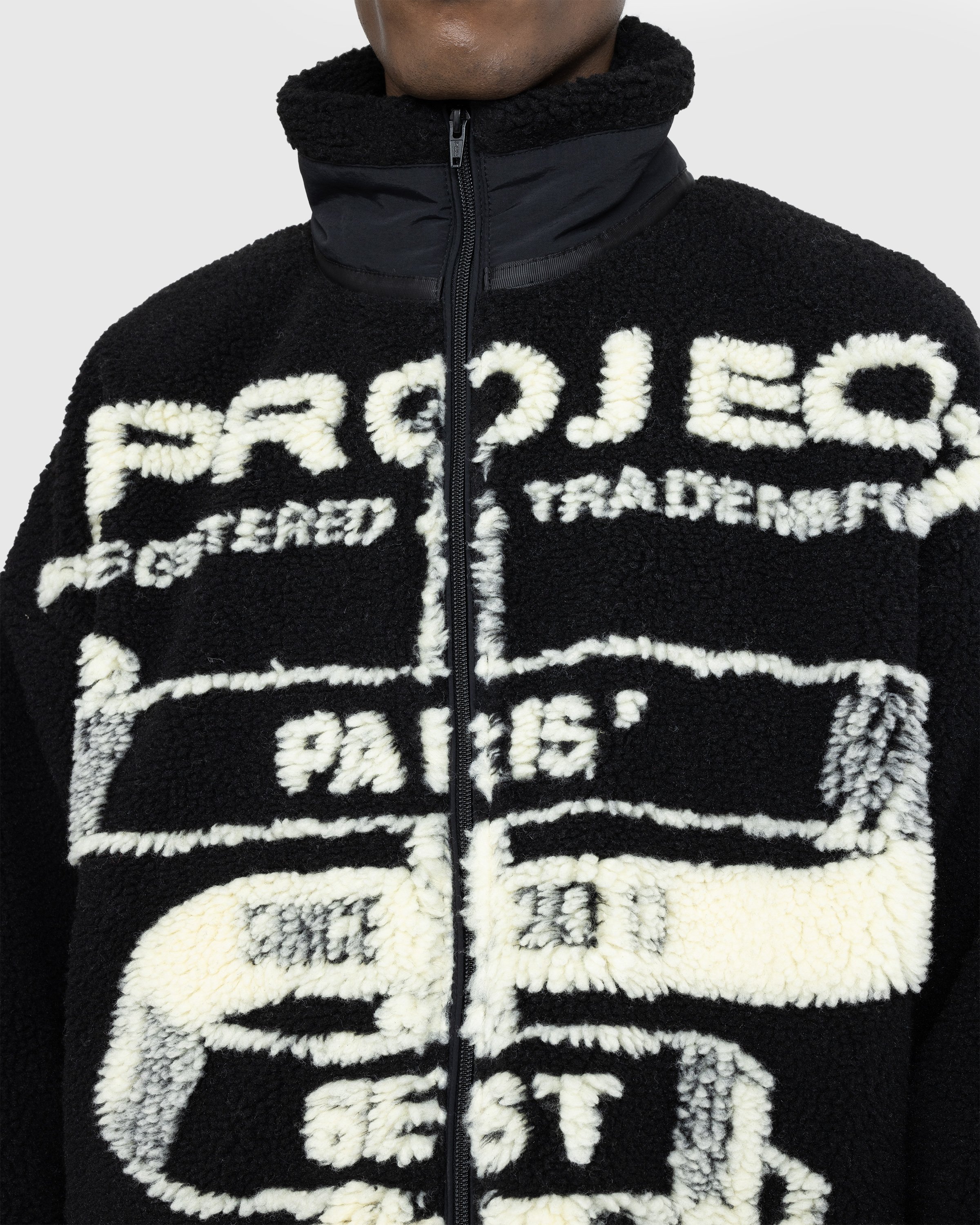 Y/Project - PARIS' BEST JACQUARD FLEECE JACKET - Clothing - Black - Image 5