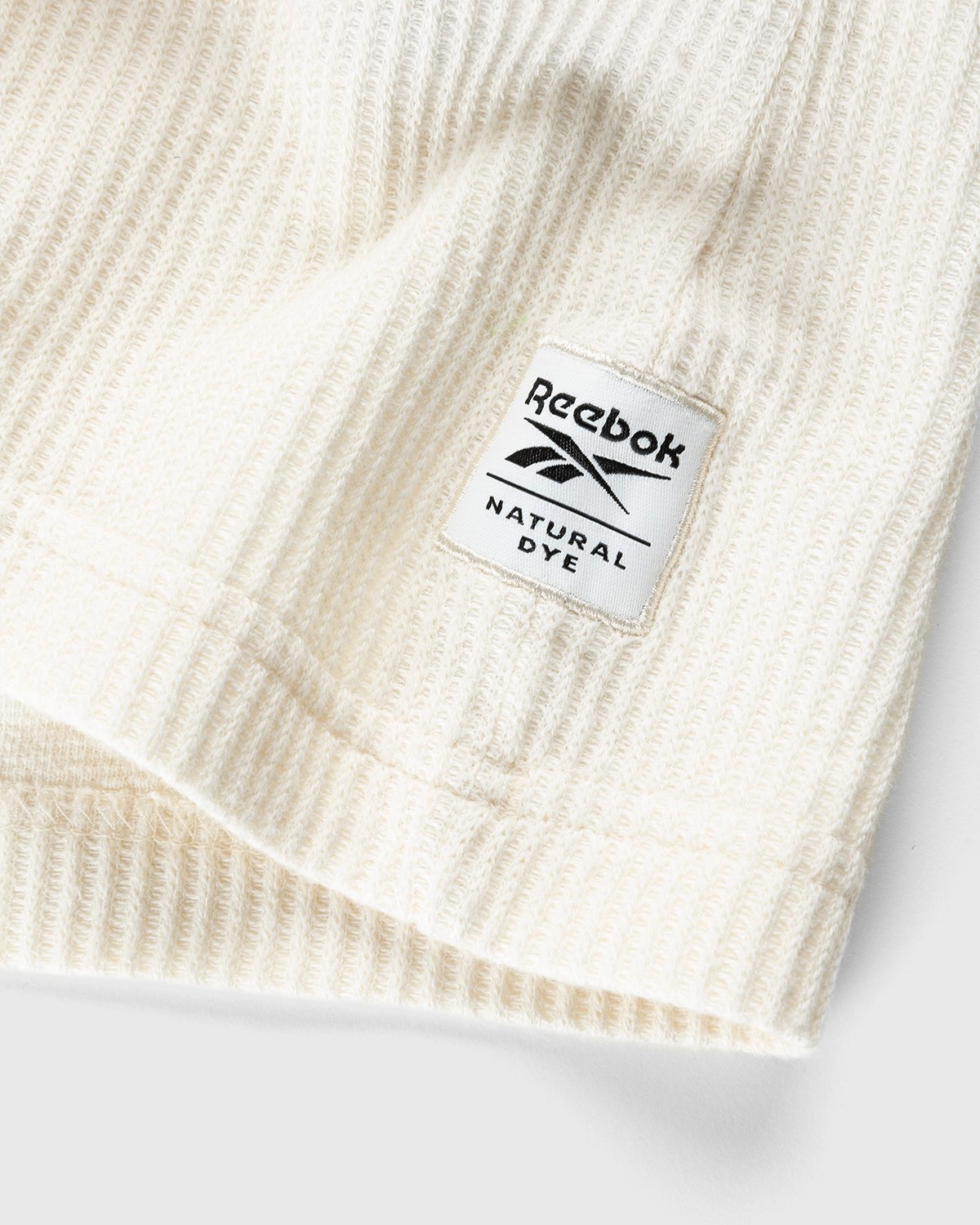 Reebok - Classics Natural Dye Waffle Crew Sweatshirt Non Dyed - Clothing - White - Image 3