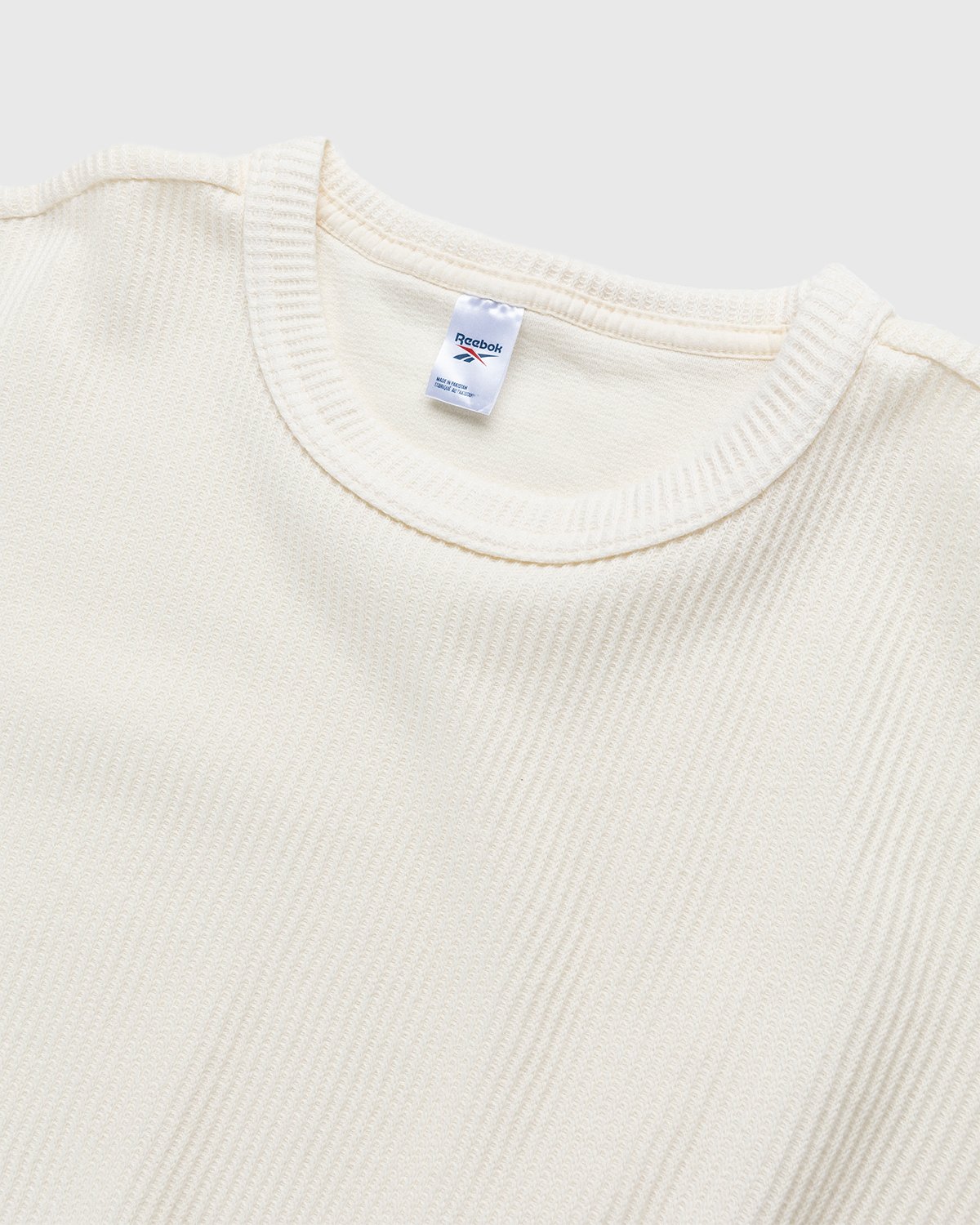 Reebok - Classics Natural Dye Waffle Crew Sweatshirt Non Dyed - Clothing - White - Image 4