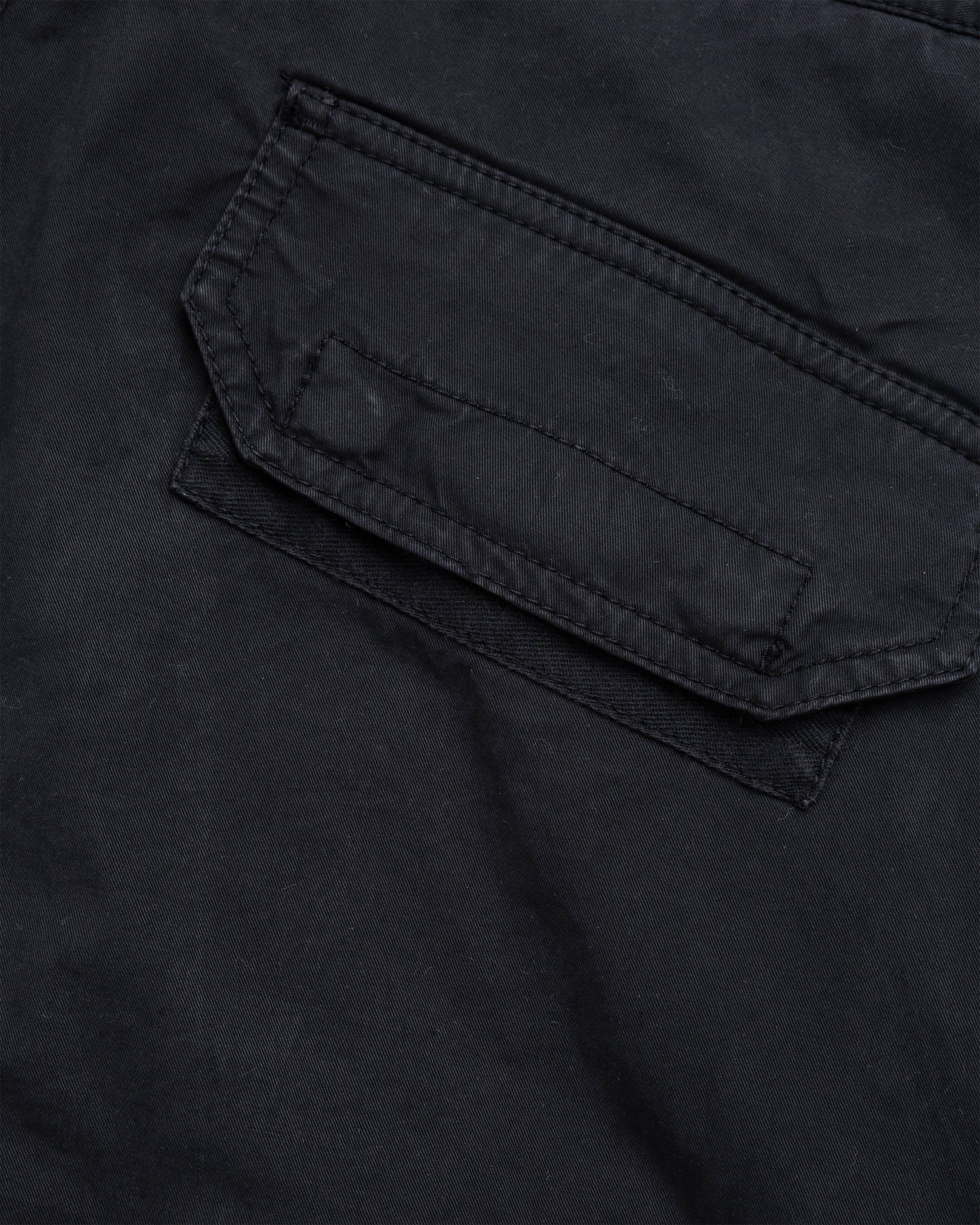 Stone Island - Stretch Cotton Gabardine Cargo Pants Black - Clothing - Black - Image 6