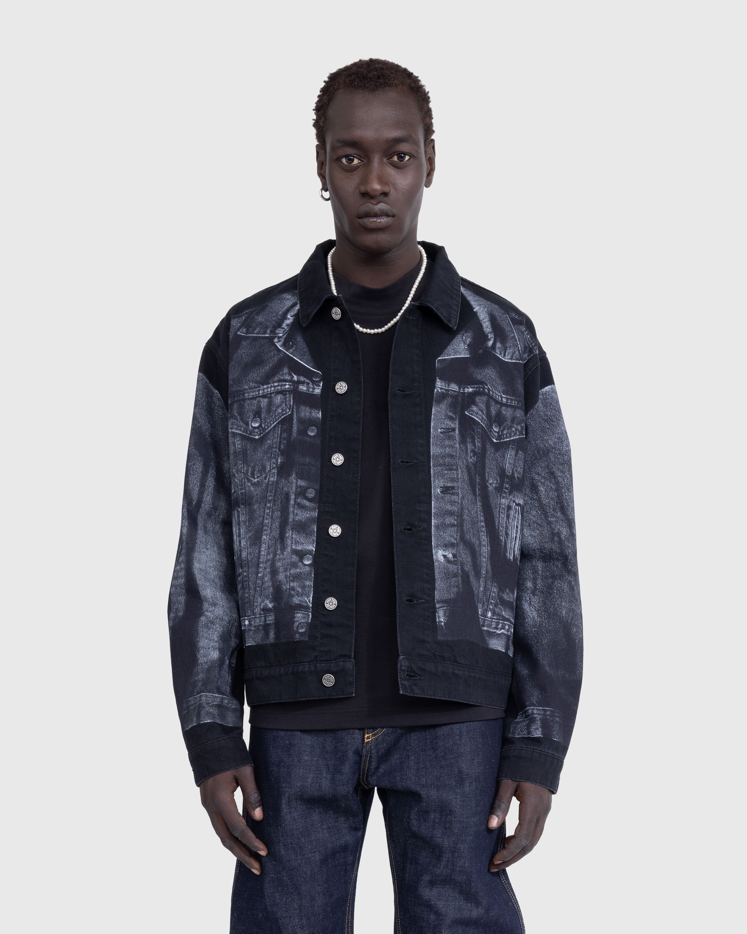 Jean Paul Gaultier - Trompe L'œil Denim Jacket Black - Clothing - Black - Image 2