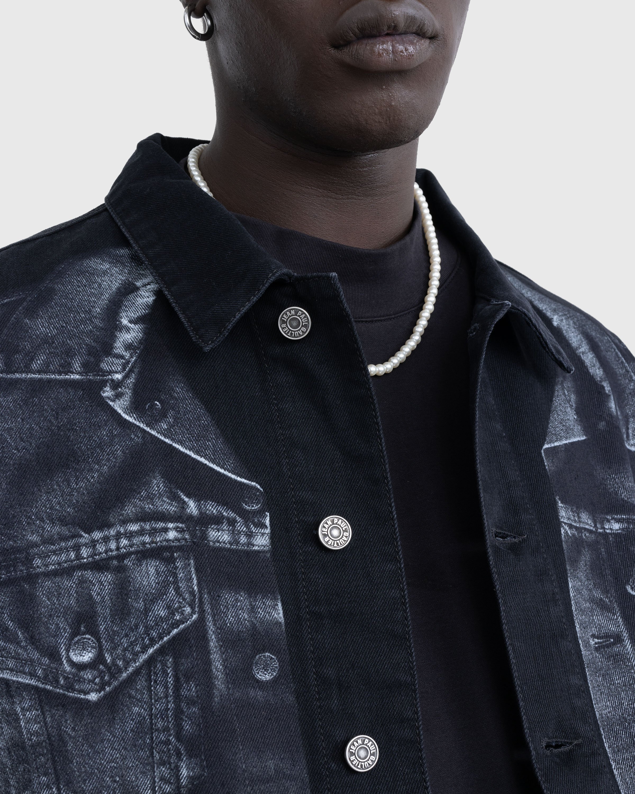 Jean Paul Gaultier - Trompe L'œil Denim Jacket Black - Clothing - Black - Image 5