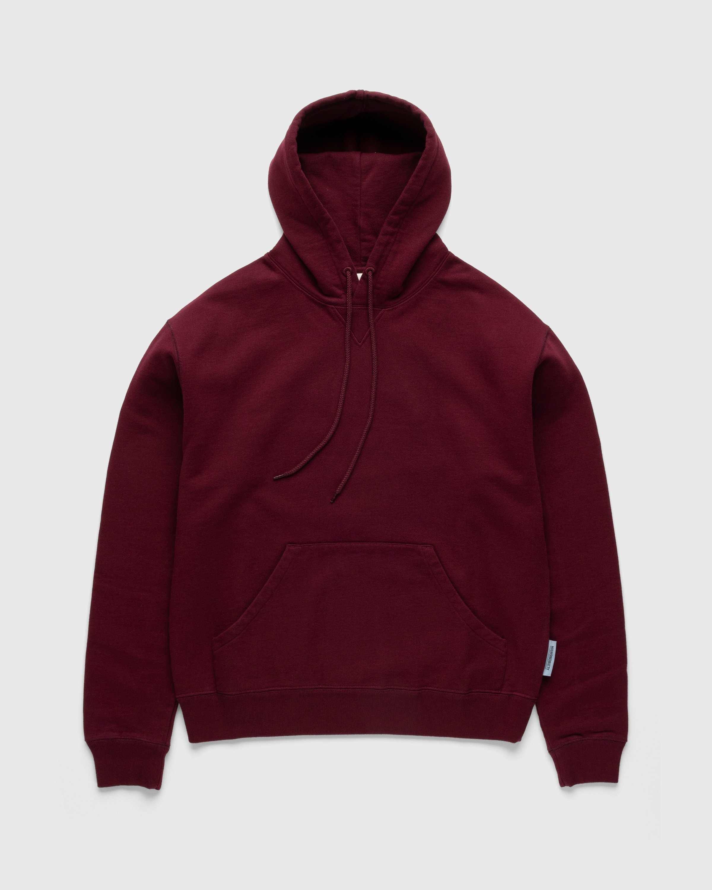Highsnobiety - Classic Fleece Hoodie Bordeaux - Clothing - Red - Image 1