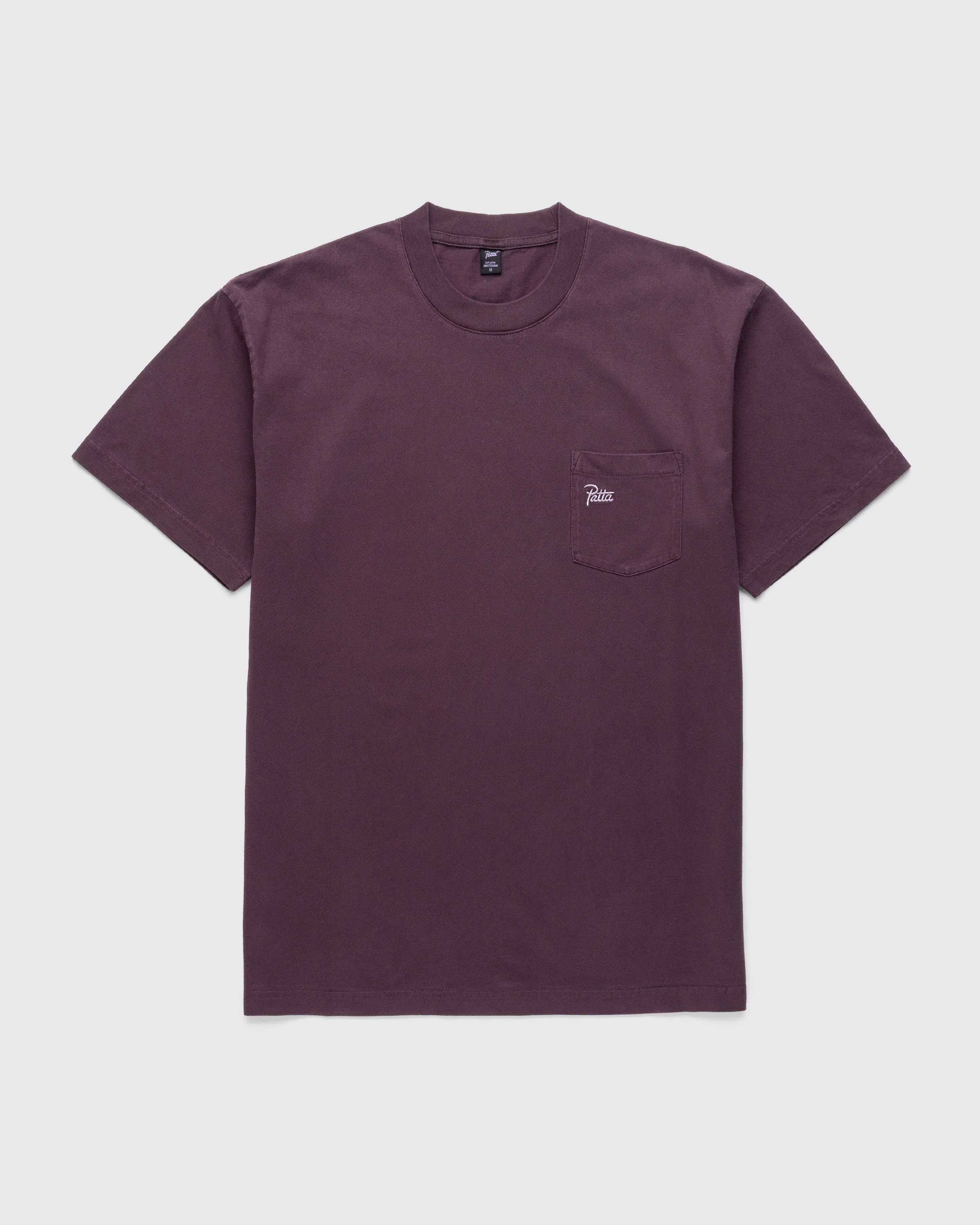 Patta - Basic Washed Pocket T-Shirt Plum Perfect - Clothing - Purple - Image 1