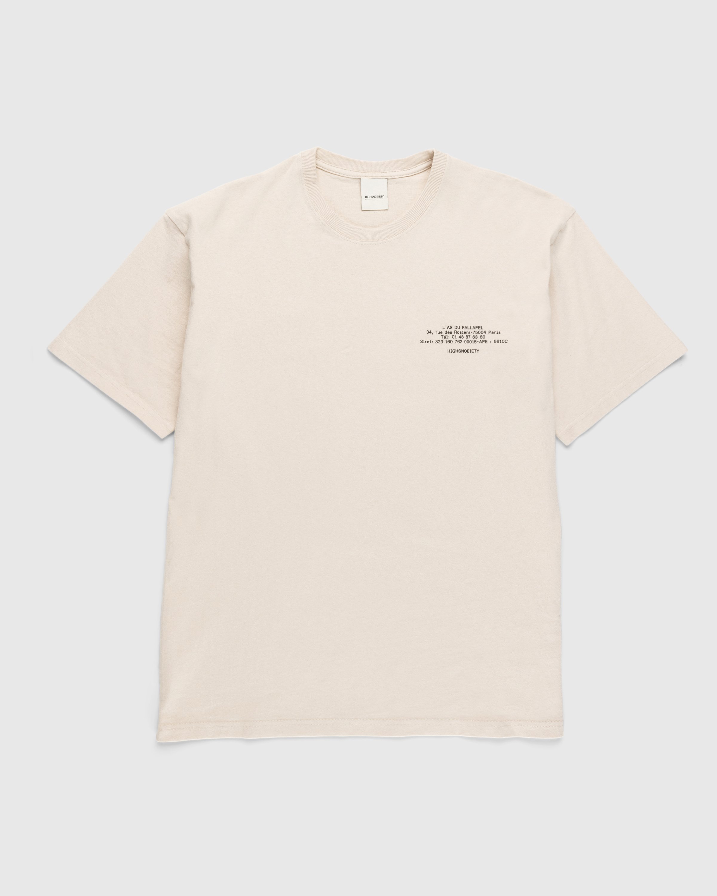 L'As du Fallafel x Highsnobiety - Short Sleeve T-Shirt Off-White - Clothing - Beige - Image 2