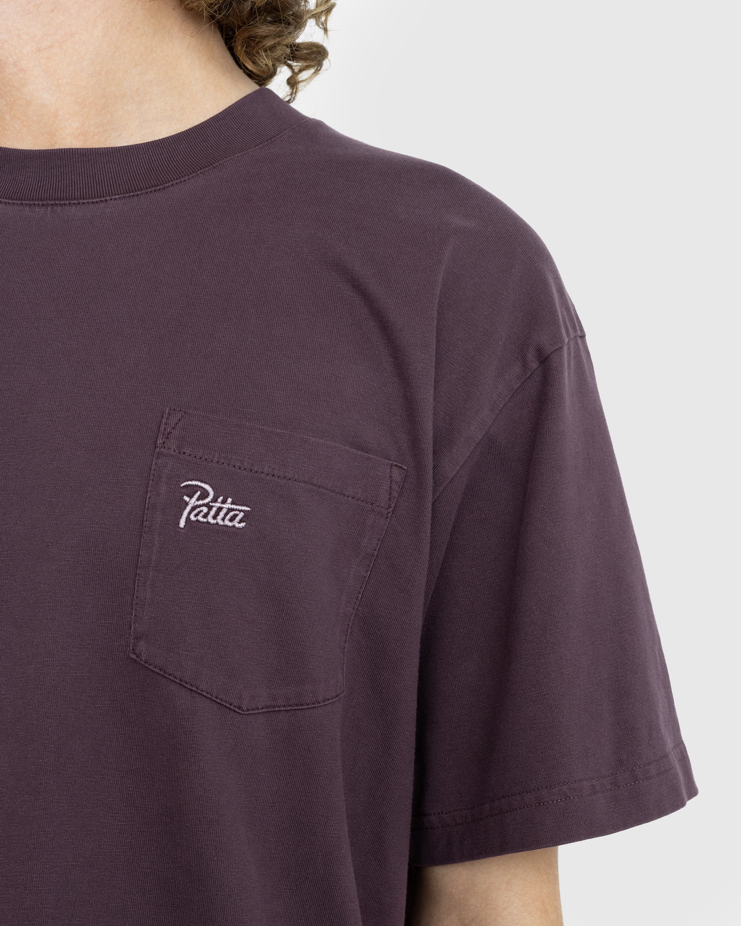Patta - Basic Washed Pocket T-Shirt Plum Perfect - Clothing - Purple - Image 4