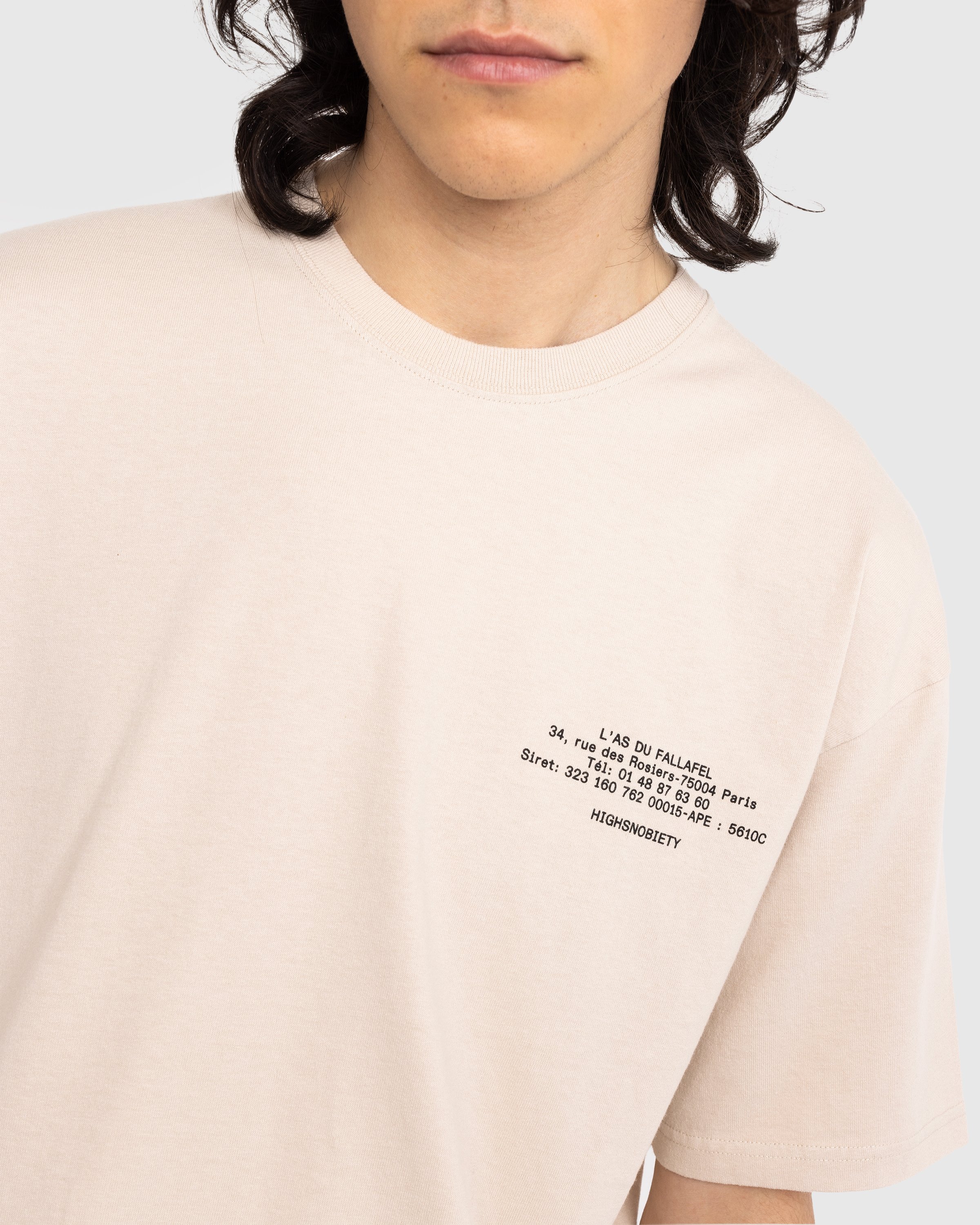 L'As du Fallafel x Highsnobiety - Short Sleeve T-Shirt Off-White - Clothing - Beige - Image 5