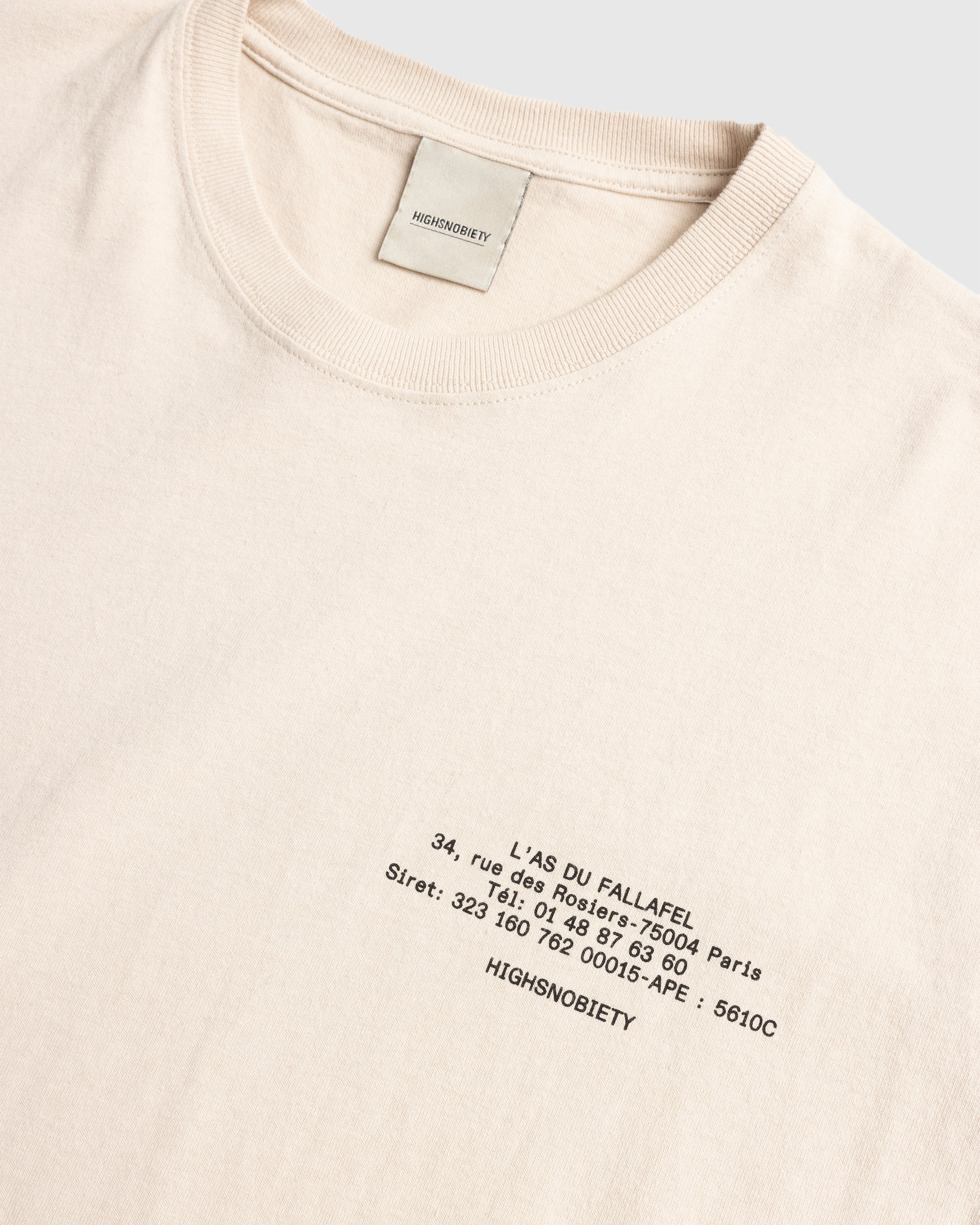 L'As du Fallafel x Highsnobiety - Short Sleeve T-Shirt Off-White - Clothing - Beige - Image 6