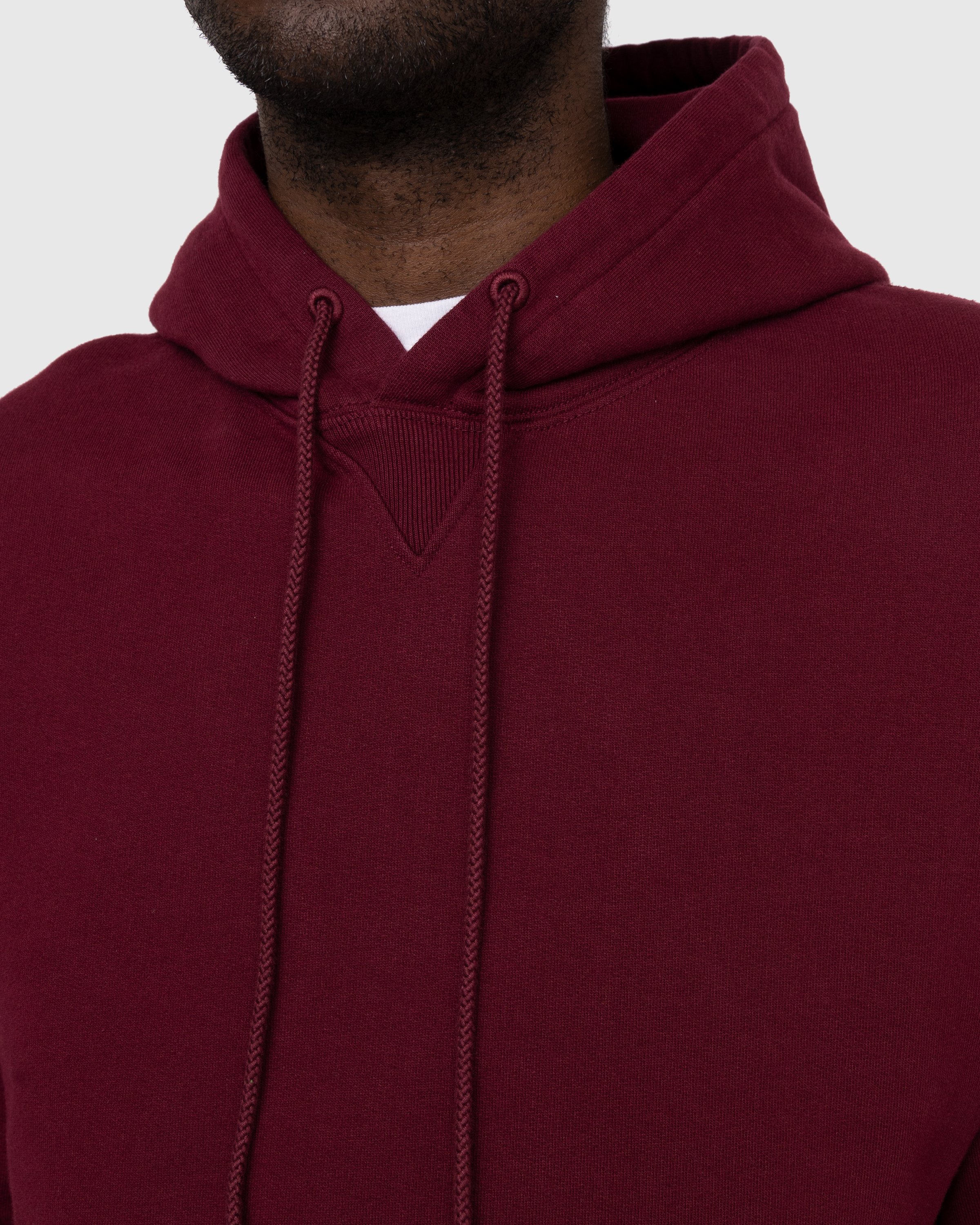 Highsnobiety - Classic Fleece Hoodie Bordeaux - Clothing - Red - Image 7