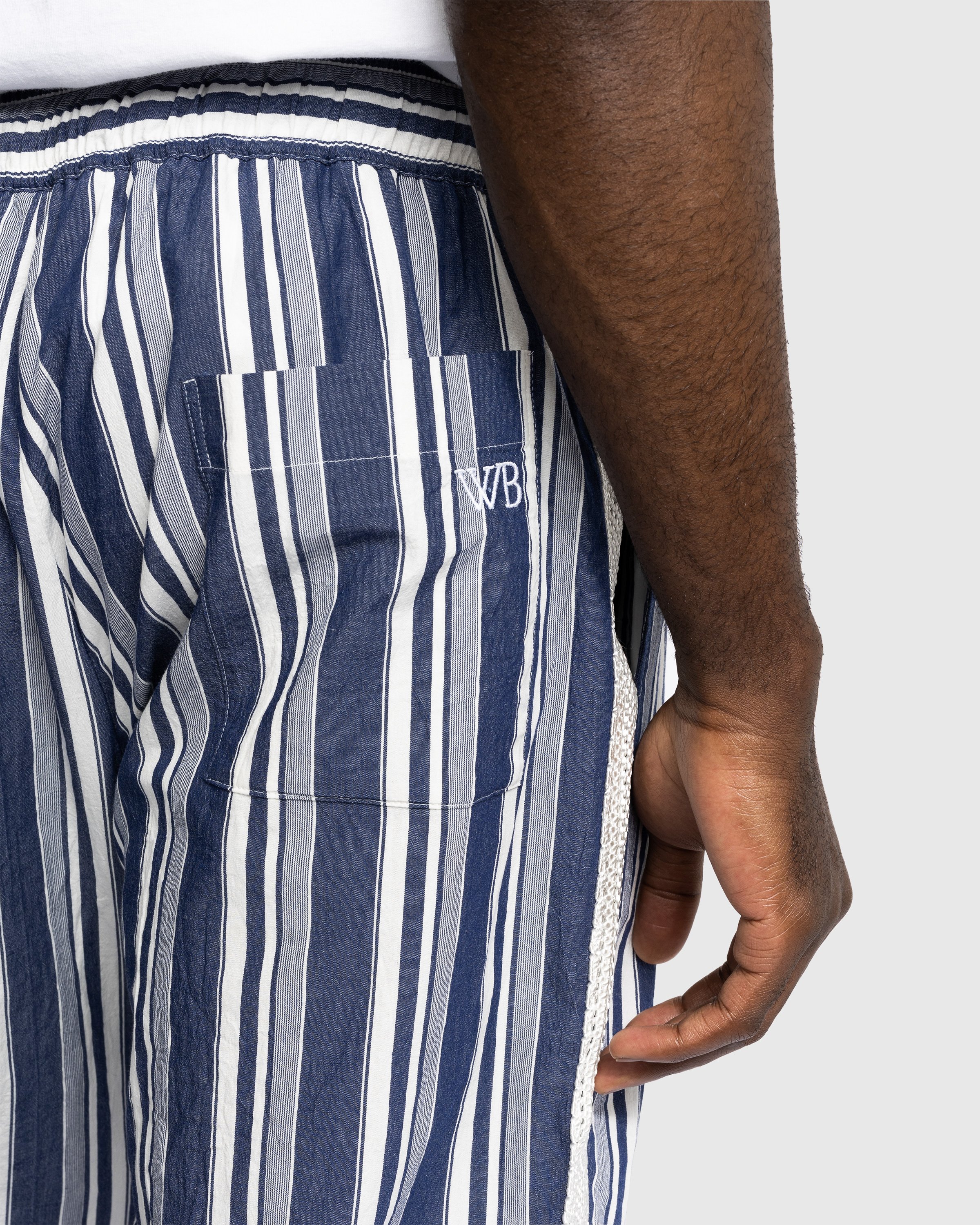 Wales Bonner - Soul Pyjama Trousers - Clothing - Blue - Image 5