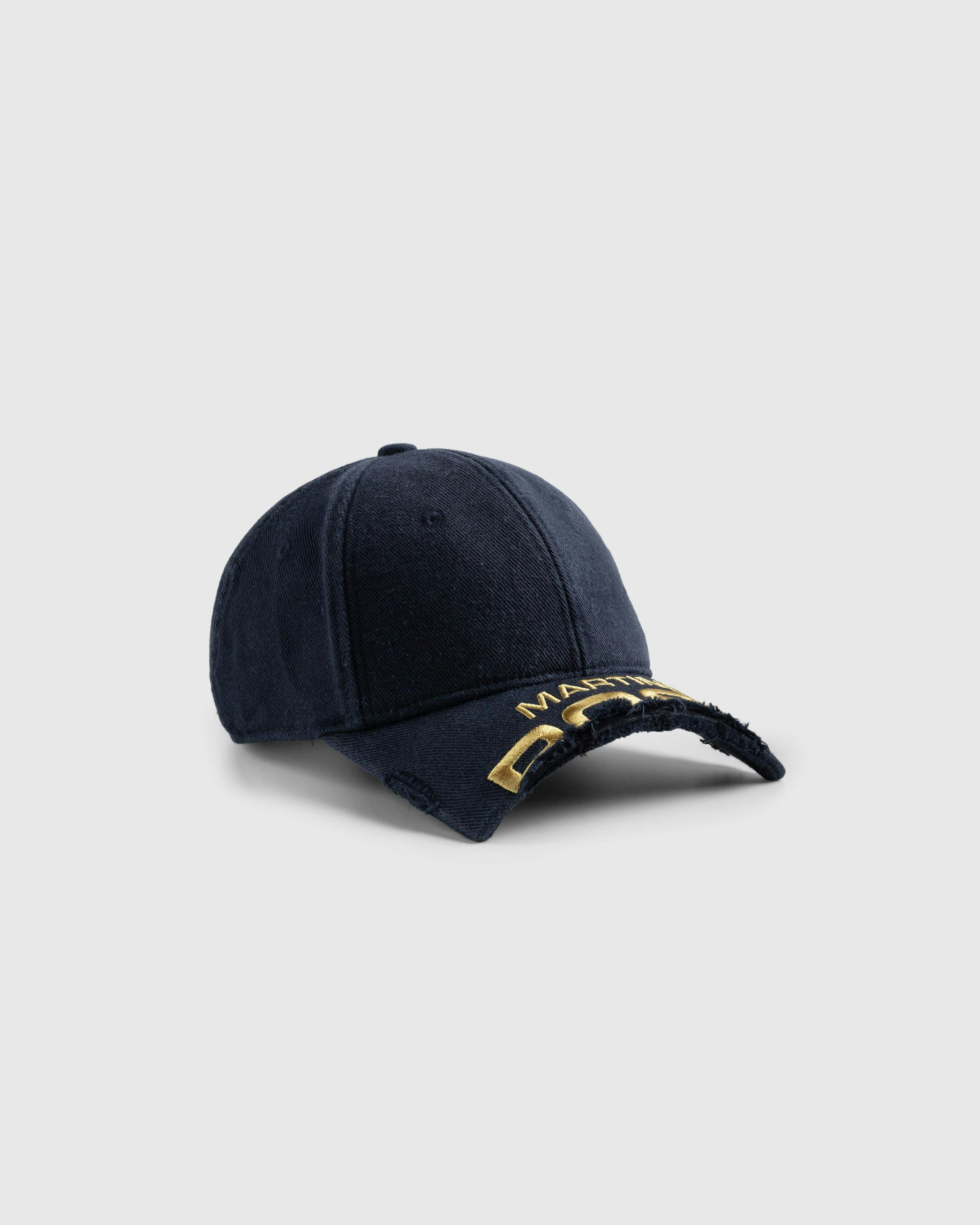 Martine Rose - Cut Peak Cap Navy - Accessories - Blue - Image 1