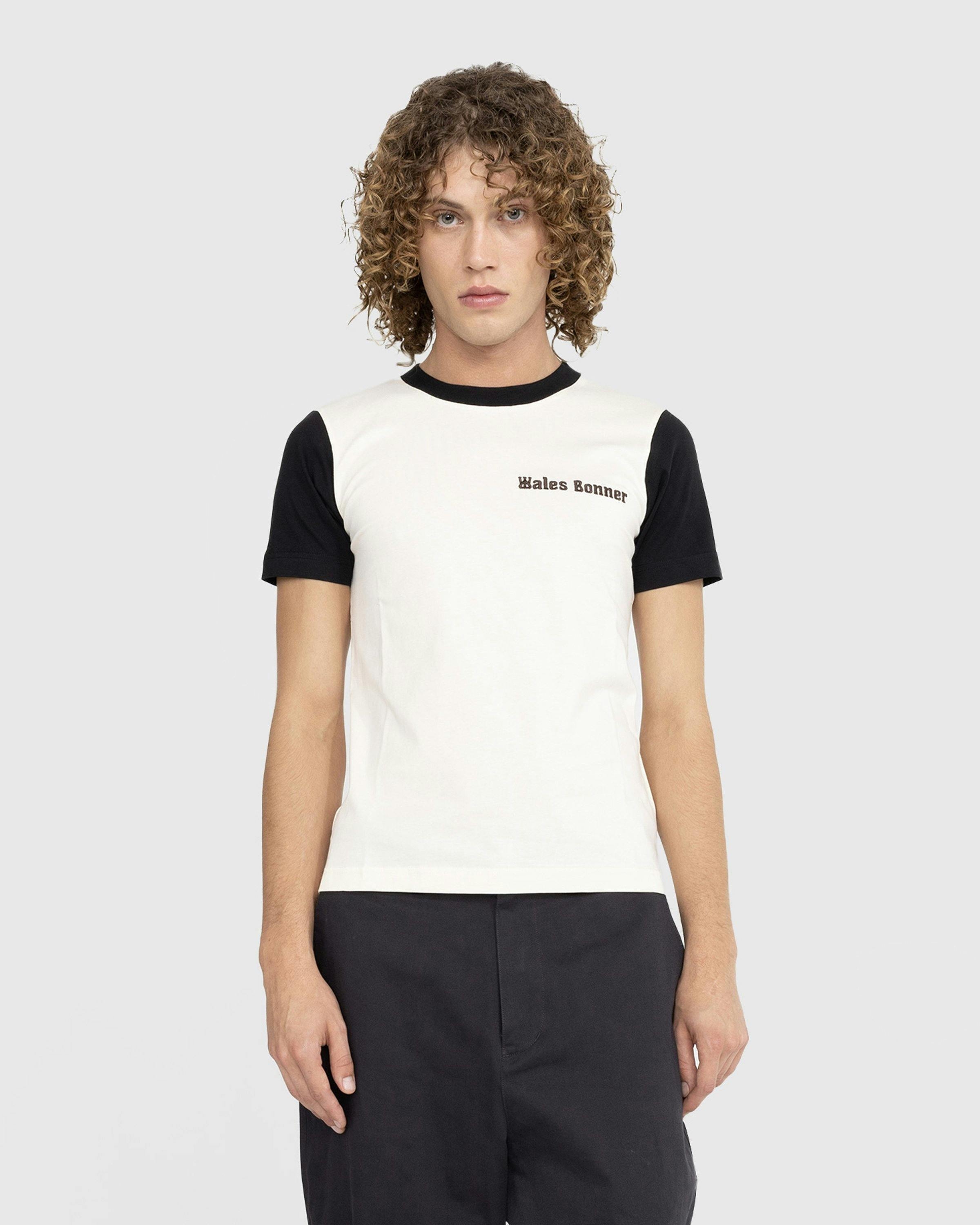 Wales Bonner - Morning Tee Black/Ivory - Clothing - White - Image 2