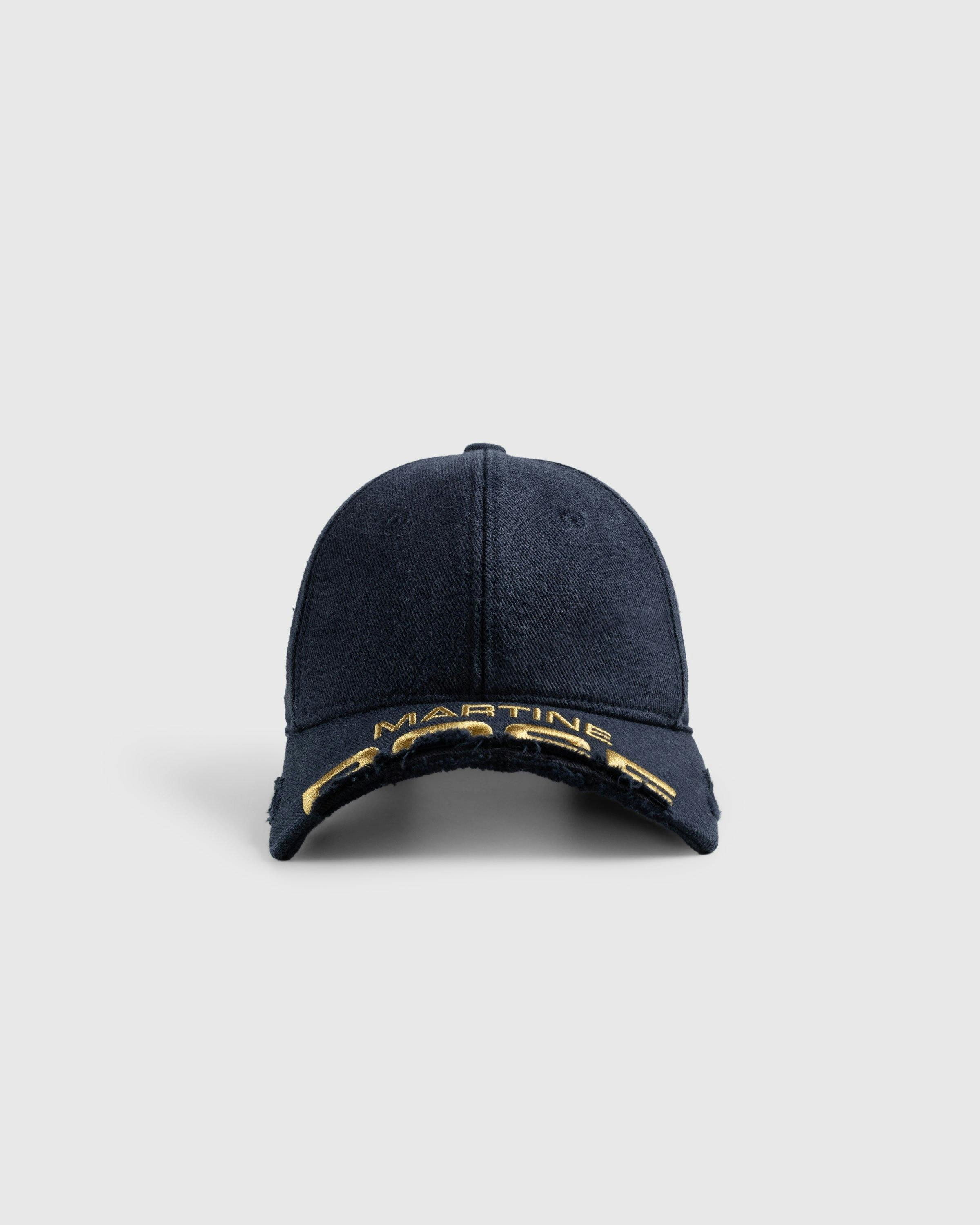 Martine Rose - Cut Peak Cap Navy - Accessories - Blue - Image 4