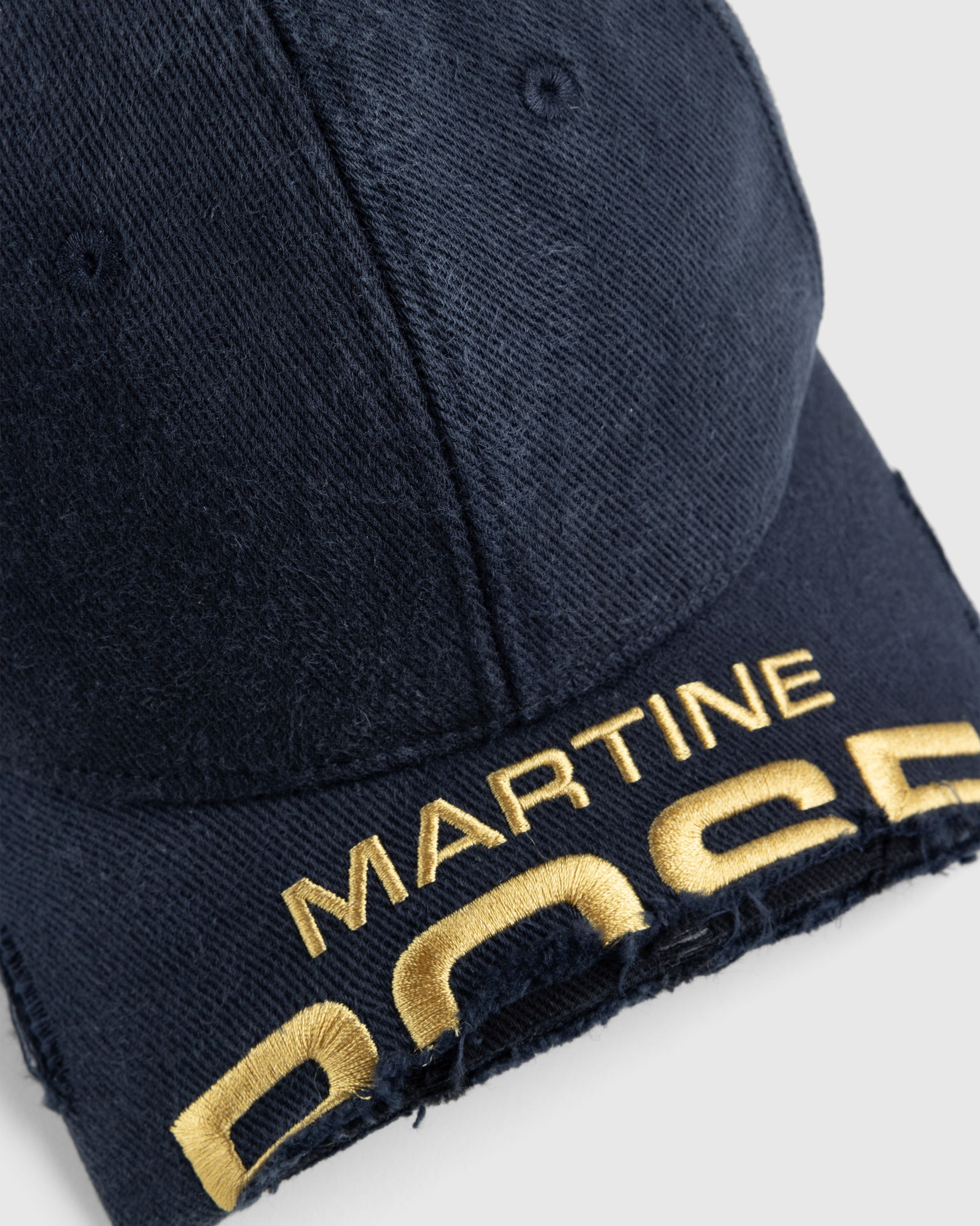 Martine Rose - Cut Peak Cap Navy - Accessories - Blue - Image 5