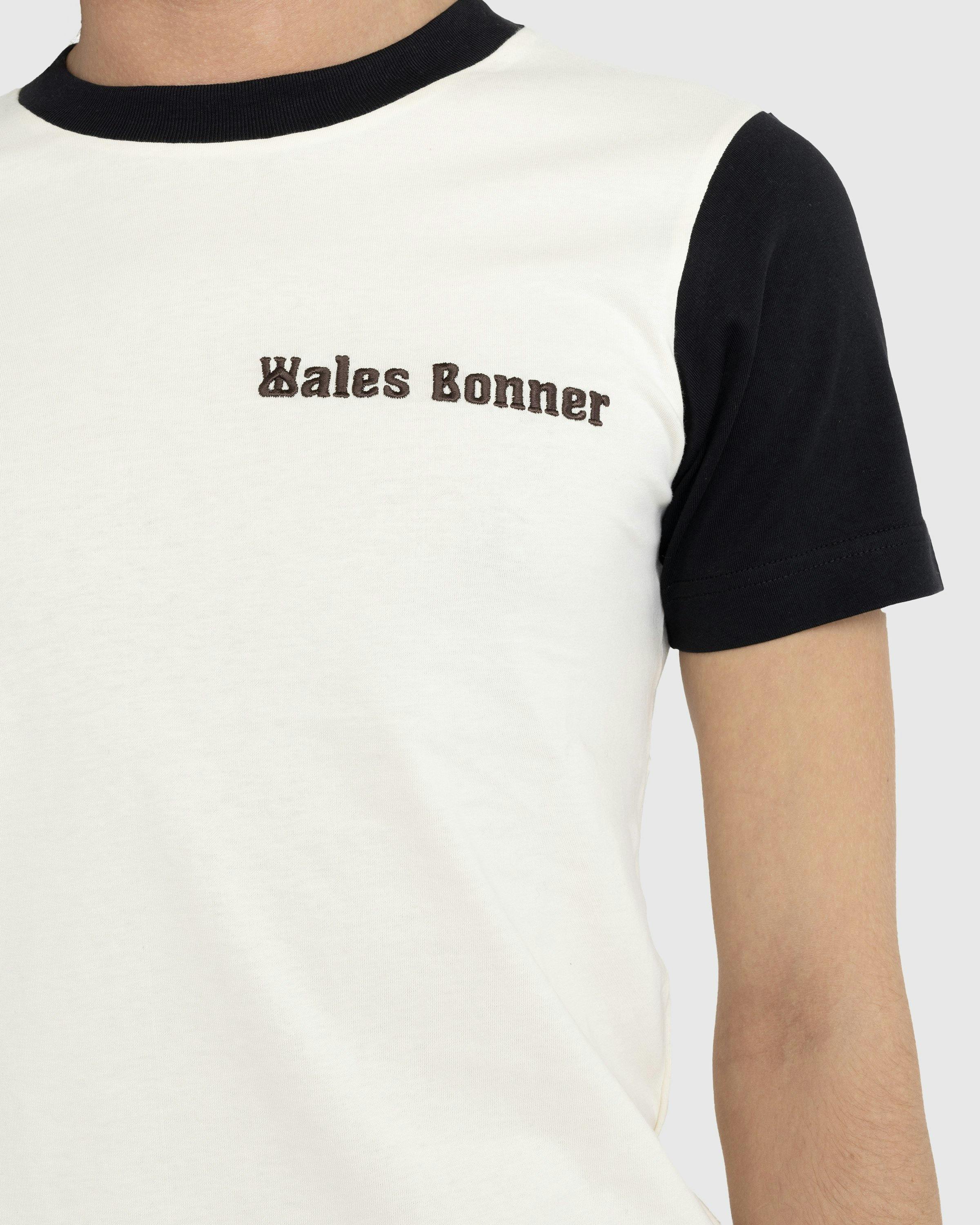 Wales Bonner - Morning Tee Black/Ivory - Clothing - White - Image 7