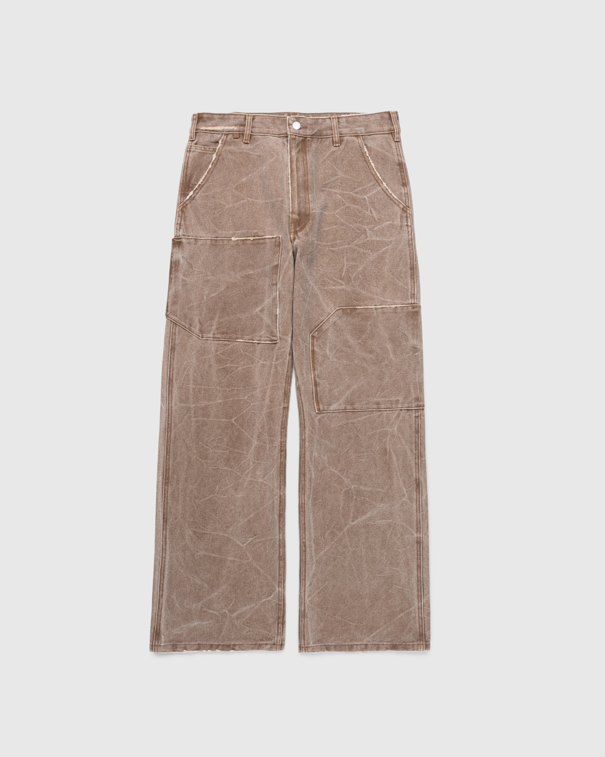 Acne Studios - Patch Canvas Trousers Toffee Brown - Clothing - Brown - Image 1
