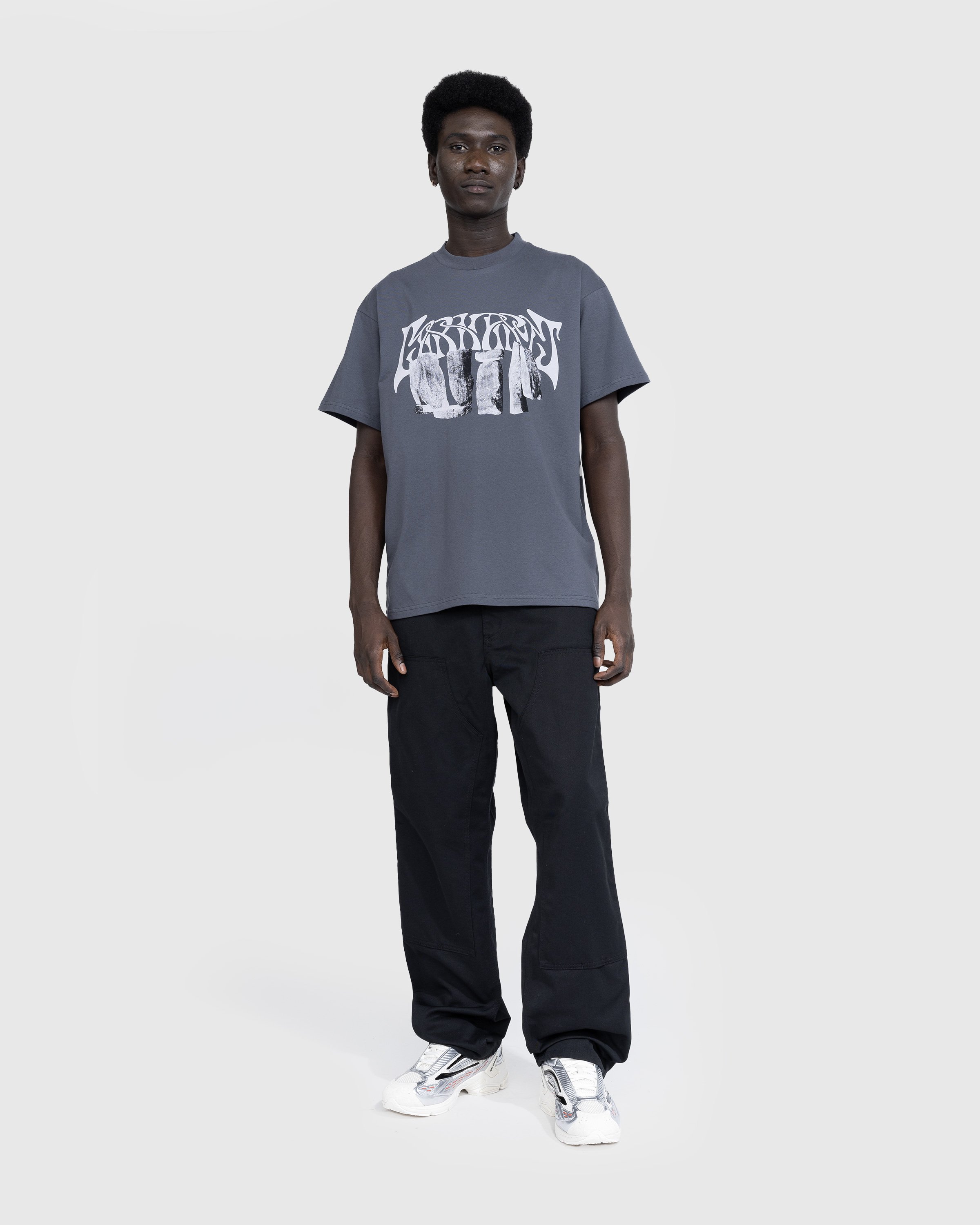 Carhartt WIP - Pagan T-Shirt Zeus/Gray - Clothing - Grey - Image 4
