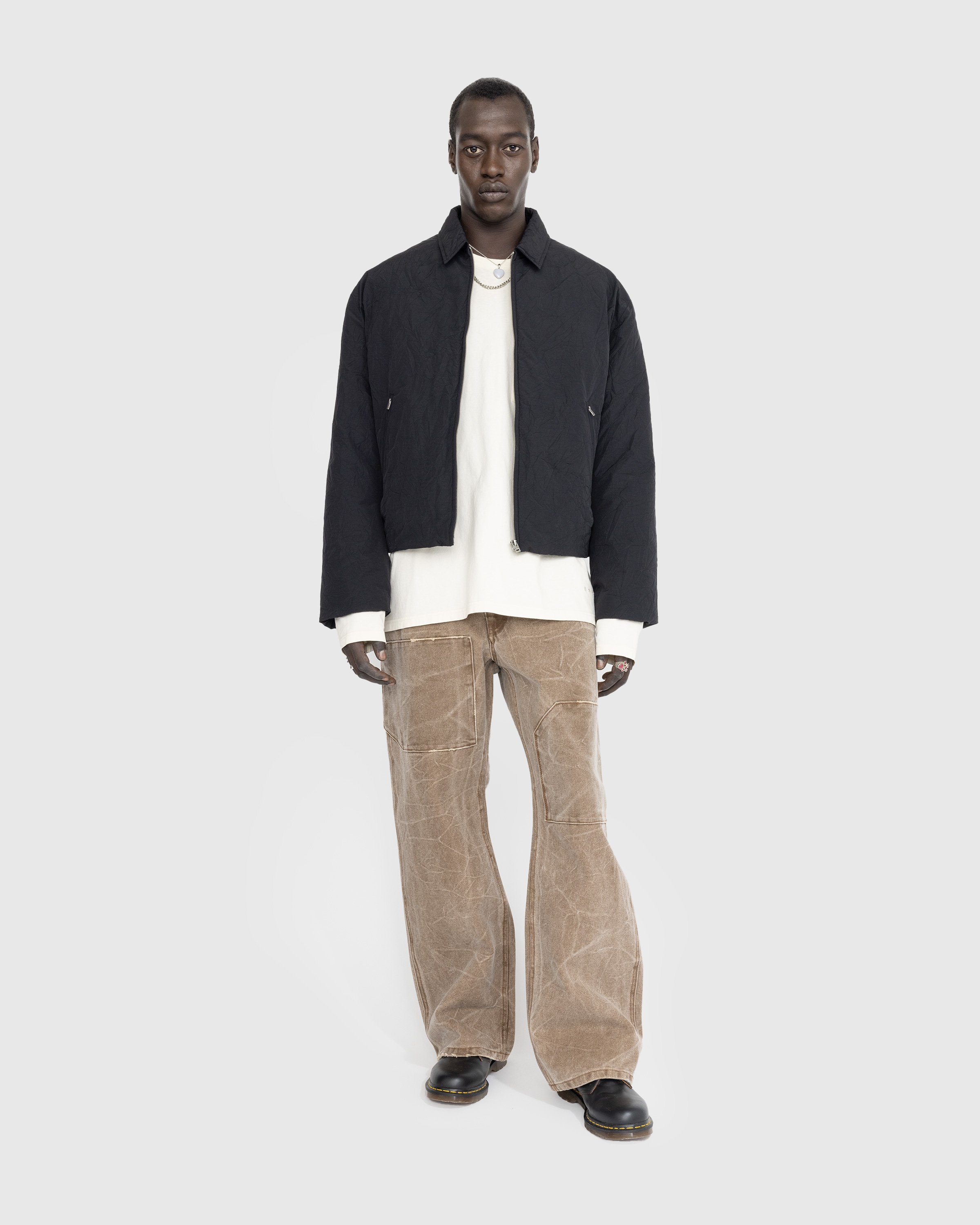 Acne Studios - Patch Canvas Trousers Toffee Brown - Clothing - Brown - Image 3