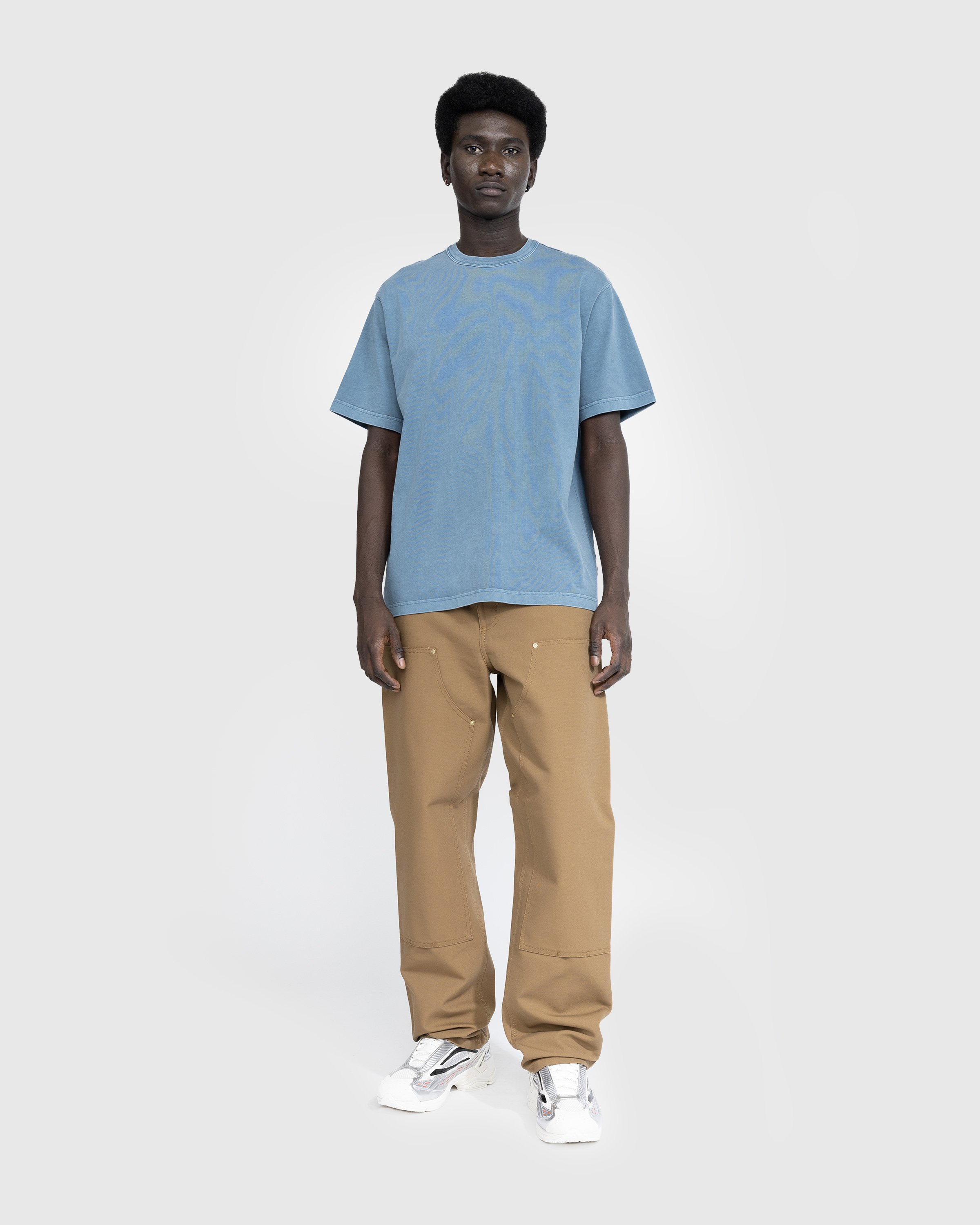 Carhartt WIP - S/S Taos T-Shirt Vancouver Blue/Garment-Dyed - Clothing - Blue - Image 4