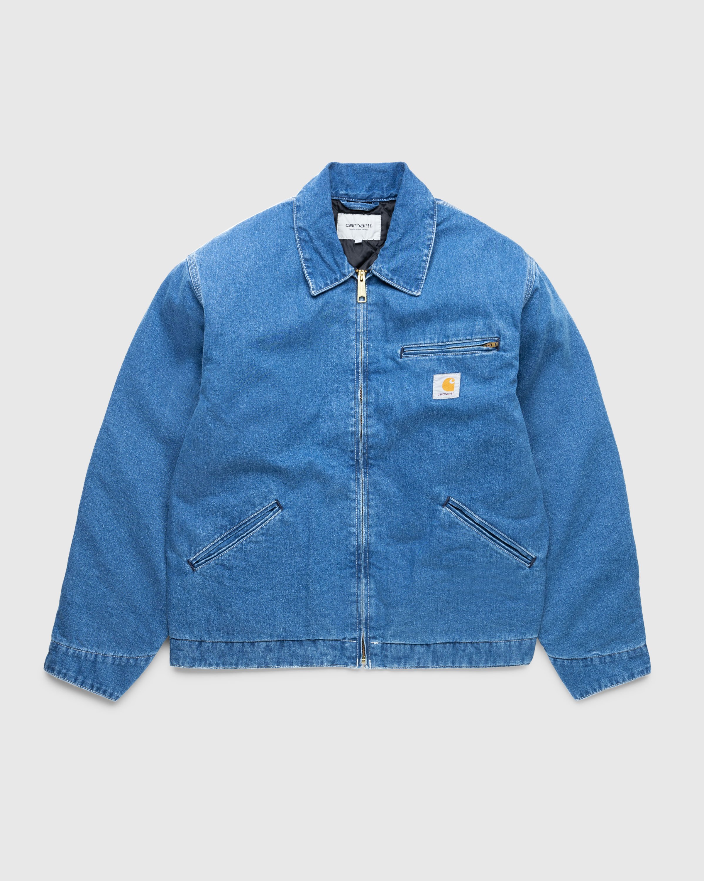 Carhartt WIP - OG Detroit Jacket Blue/Stone Washed - Clothing - Blue - Image 1