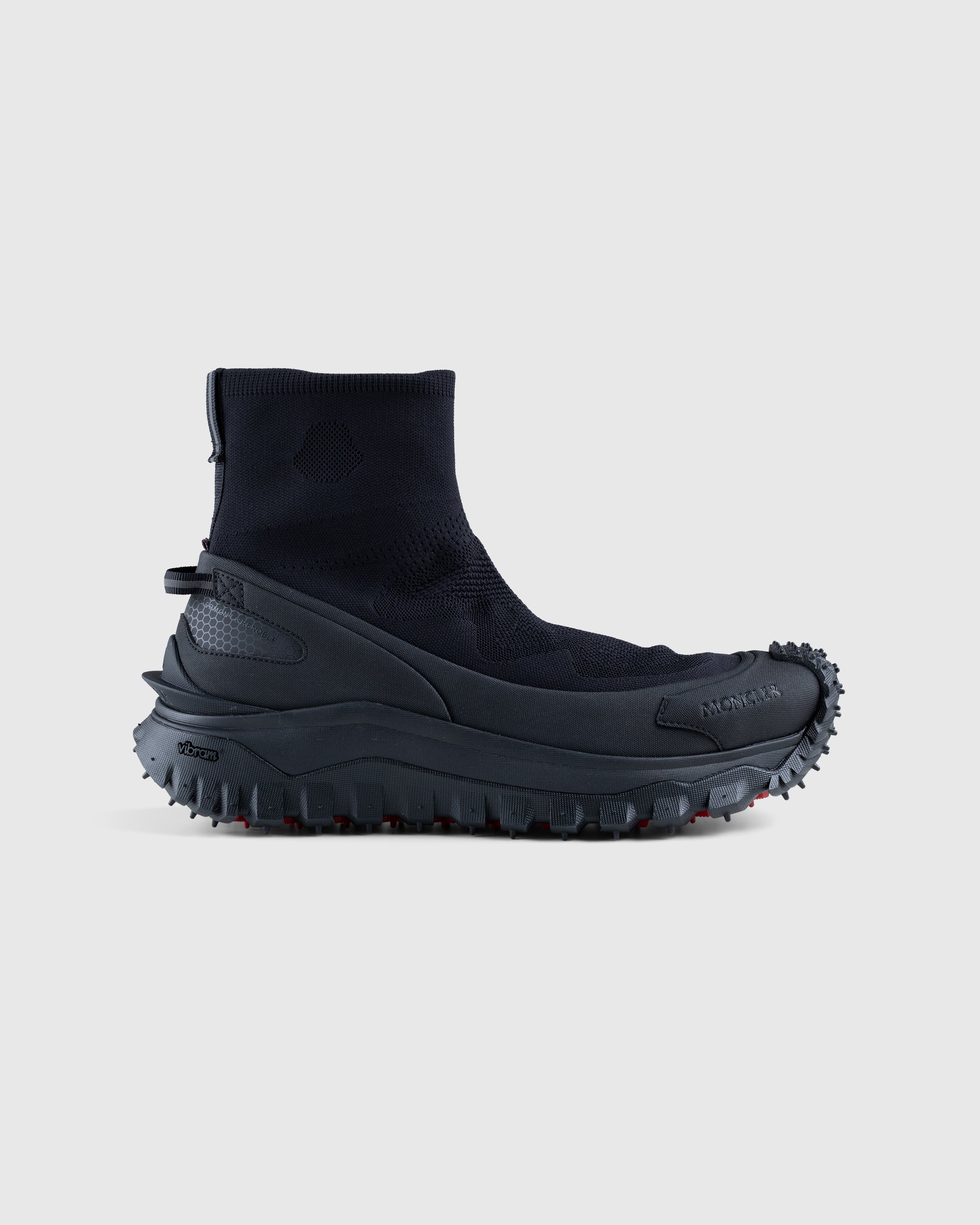 Moncler - Trailgrip Knit High Top Sneakers Black - Footwear - Black - Image 1