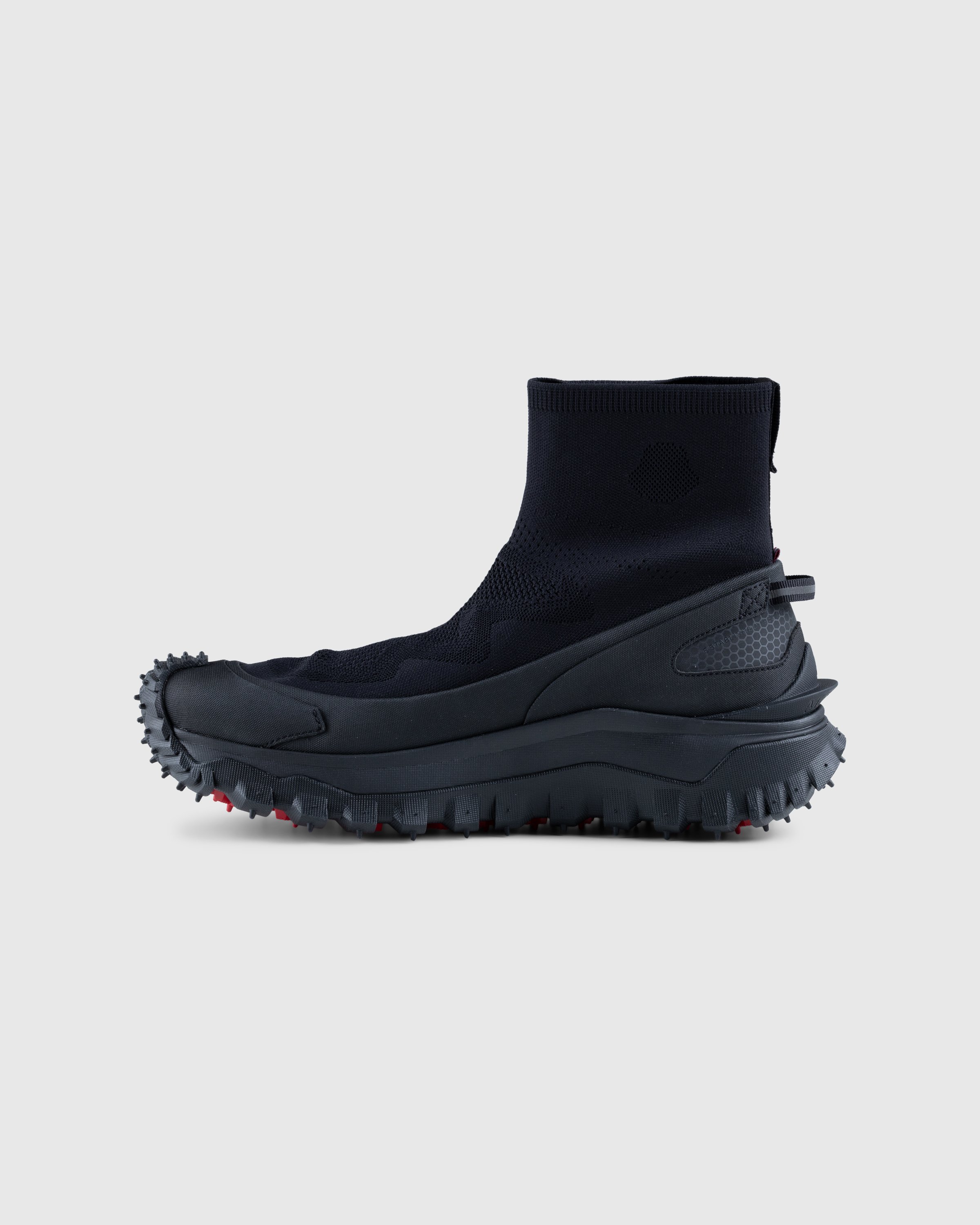 Moncler - Trailgrip Knit High Top Sneakers Black - Footwear - Black - Image 2