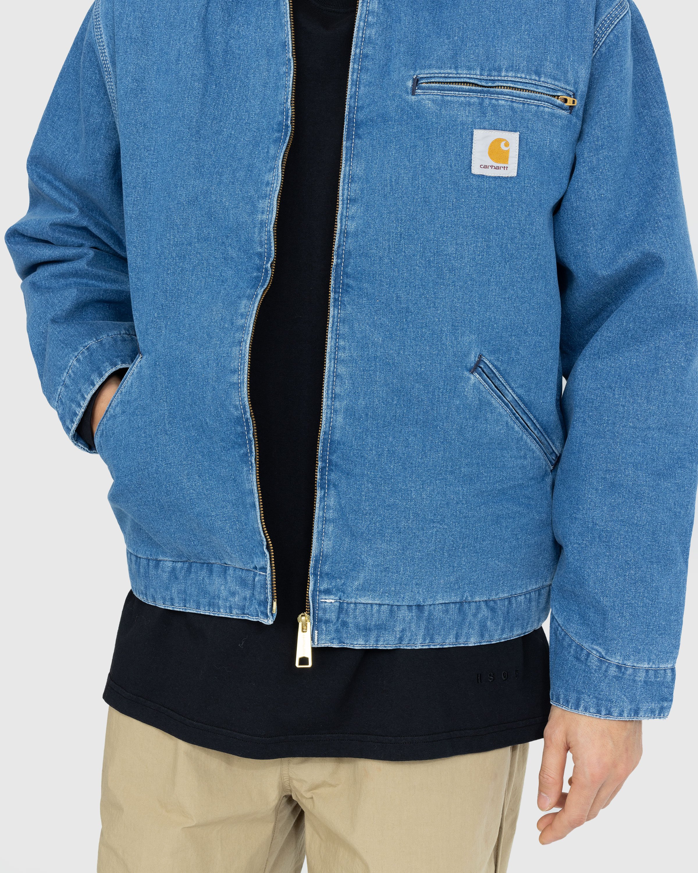 Carhartt WIP - OG Detroit Jacket Blue/Stone Washed - Clothing - Blue - Image 7