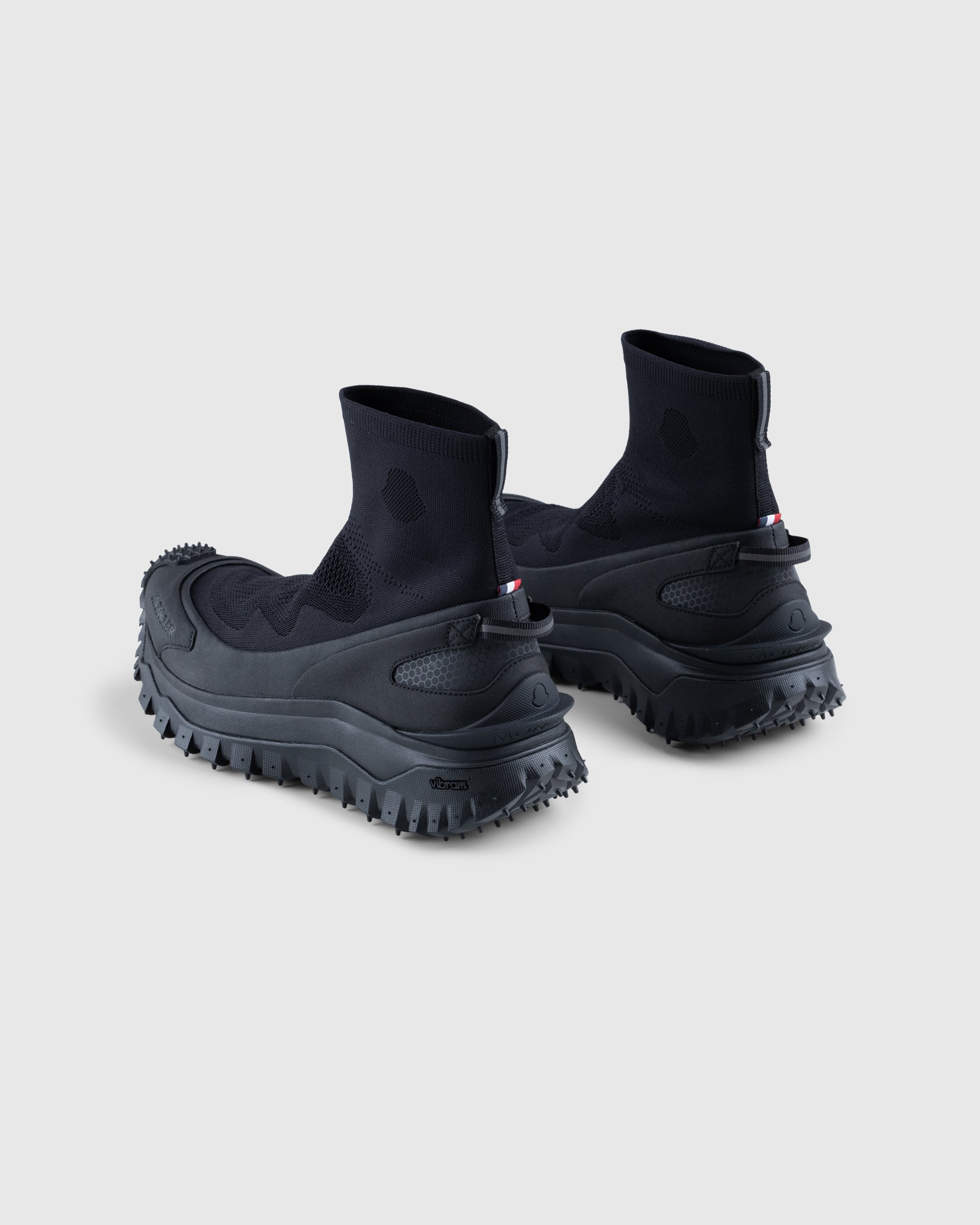 Moncler - Trailgrip Knit High Top Sneakers Black - Footwear - Black - Image 4