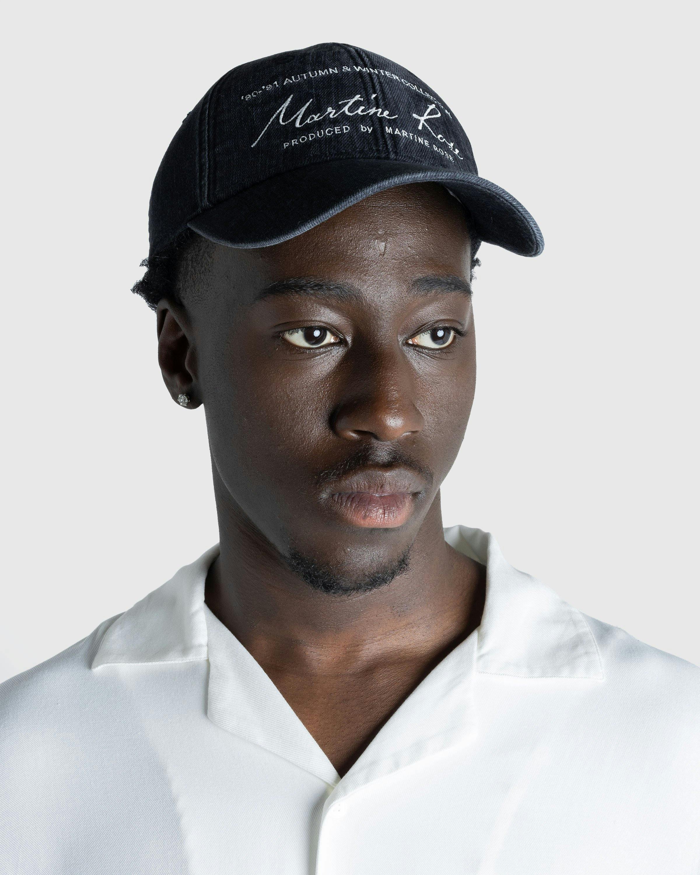 Martine Rose - Signature Cap Washed Black - Accessories - Black - Image 2