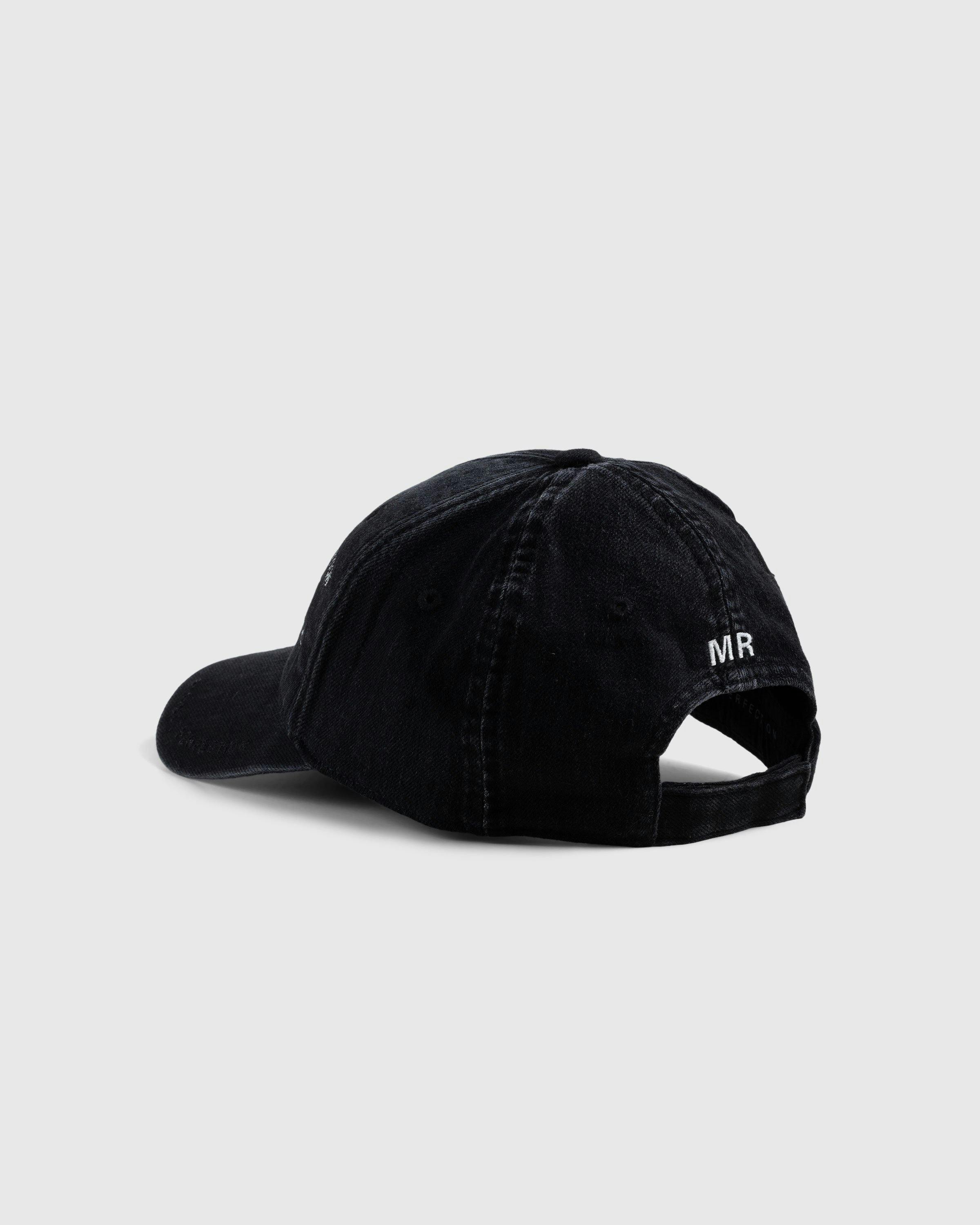 Martine Rose - Signature Cap Washed Black - Accessories - Black - Image 3