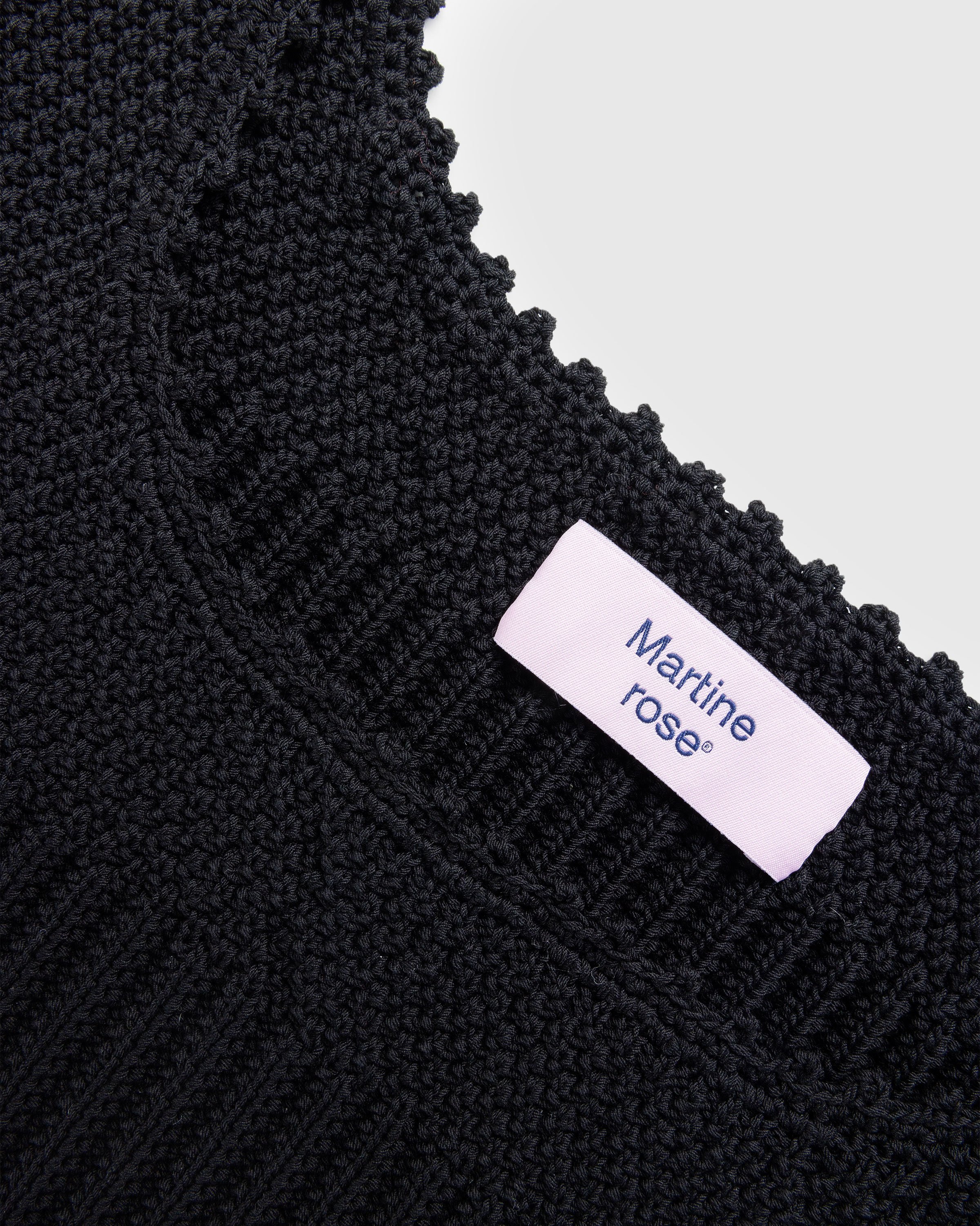 Martine Rose - Crochet Vest Black - Clothing - Black - Image 6