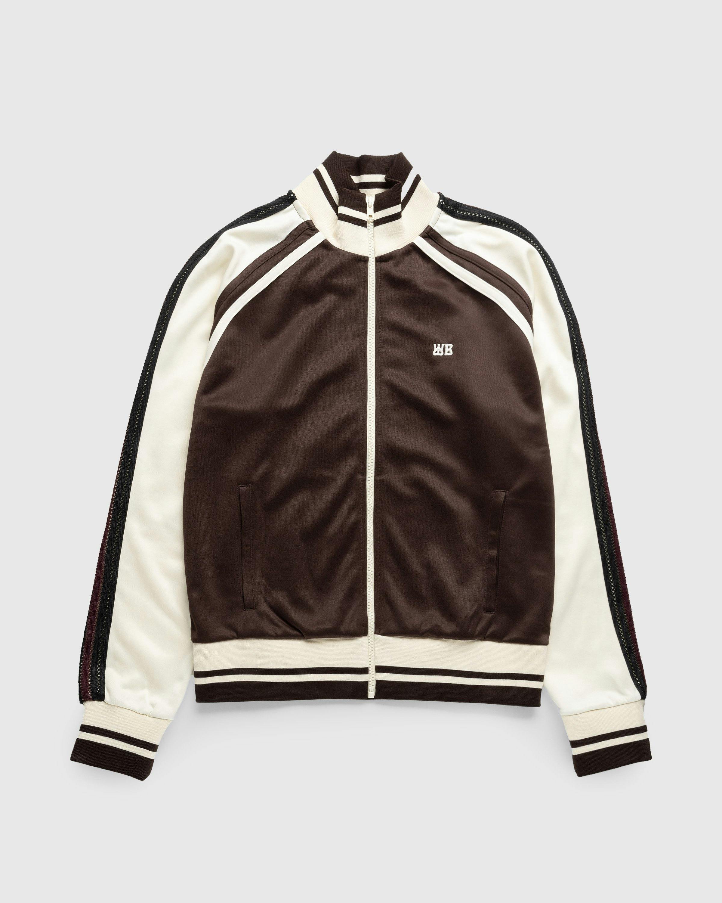 Wales Bonner - Kola Track Top Chestnut Brown/Ivory - Clothing - Brown - Image 1