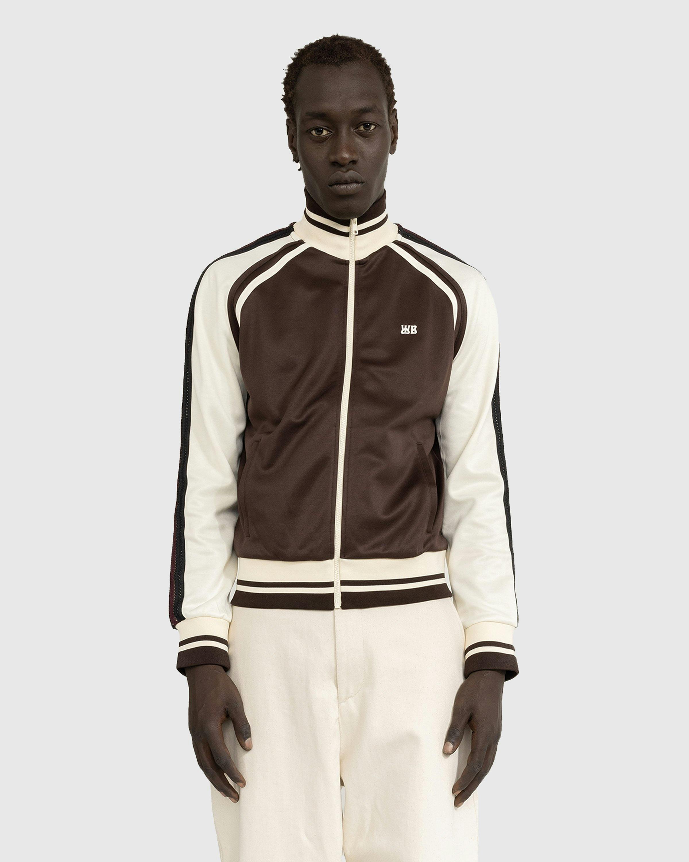 Wales Bonner - Kola Track Top Chestnut Brown/Ivory - Clothing - Brown - Image 2