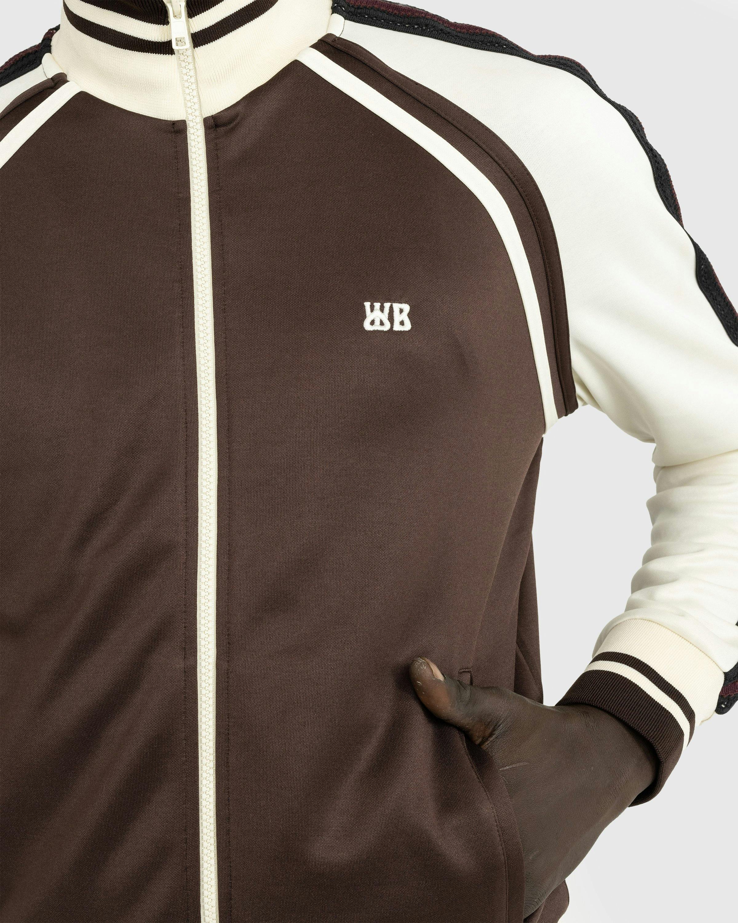 Wales Bonner - Kola Track Top Chestnut Brown/Ivory - Clothing - Brown - Image 6