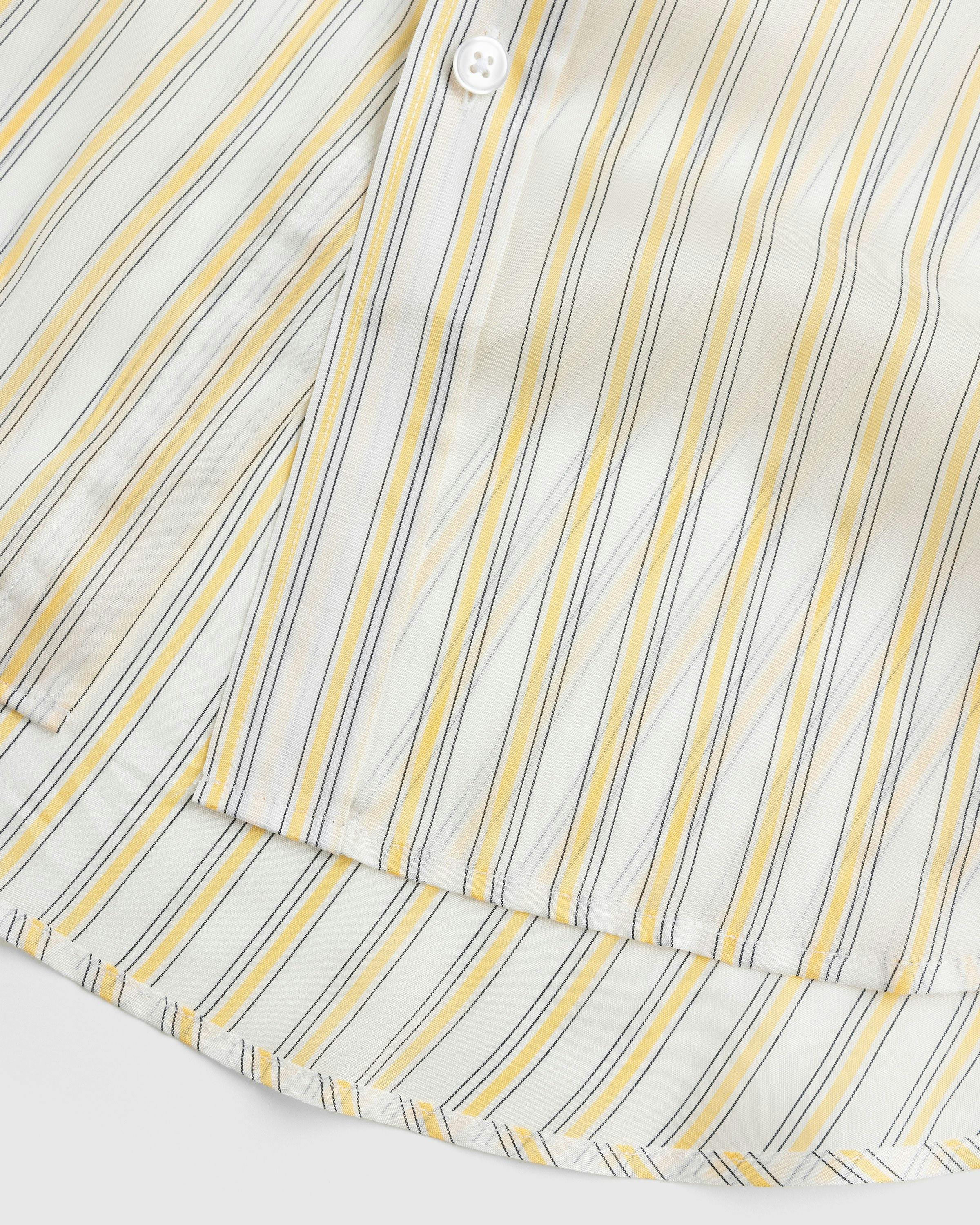 Martine Rose - Classic Shirt Yellow/White Stripe - Clothing - Yellow - Image 7