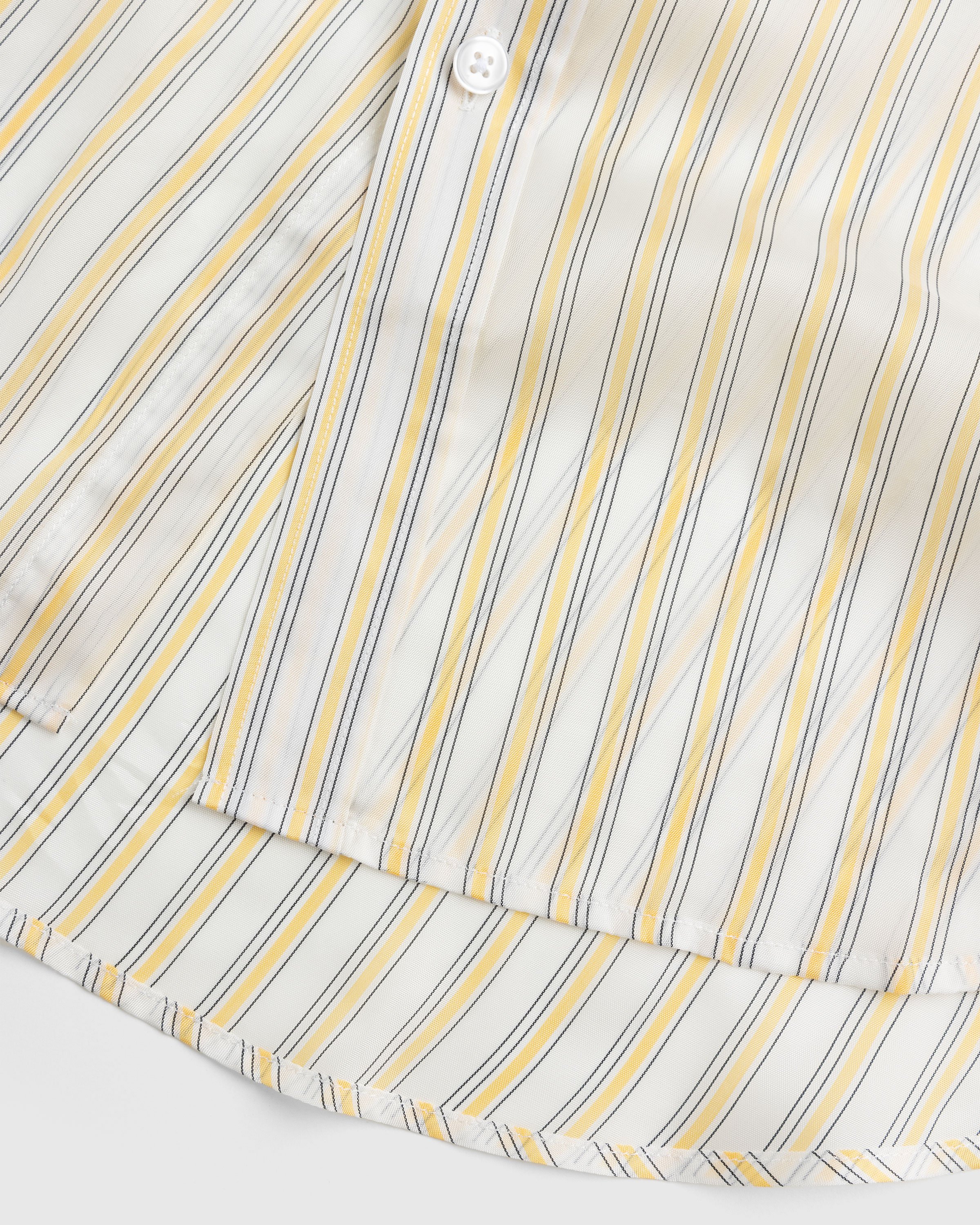 Martine Rose - Classic Shirt Yellow/White Stripe - Clothing - Yellow - Image 7