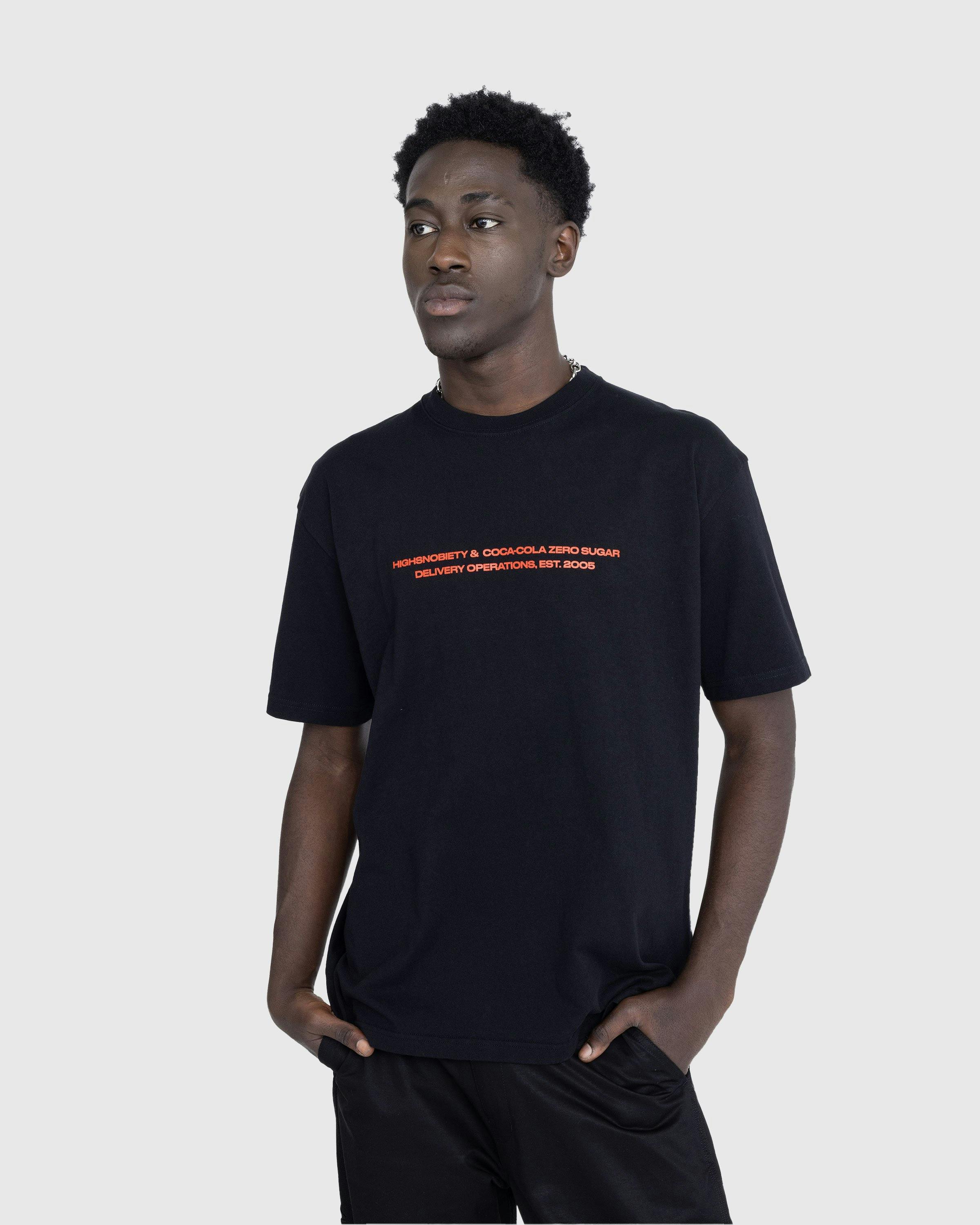 Highsnobiety x Coca-Cola Zero Sugar - Short Sleeve T-Shirt Black - Clothing - Black - Image 3