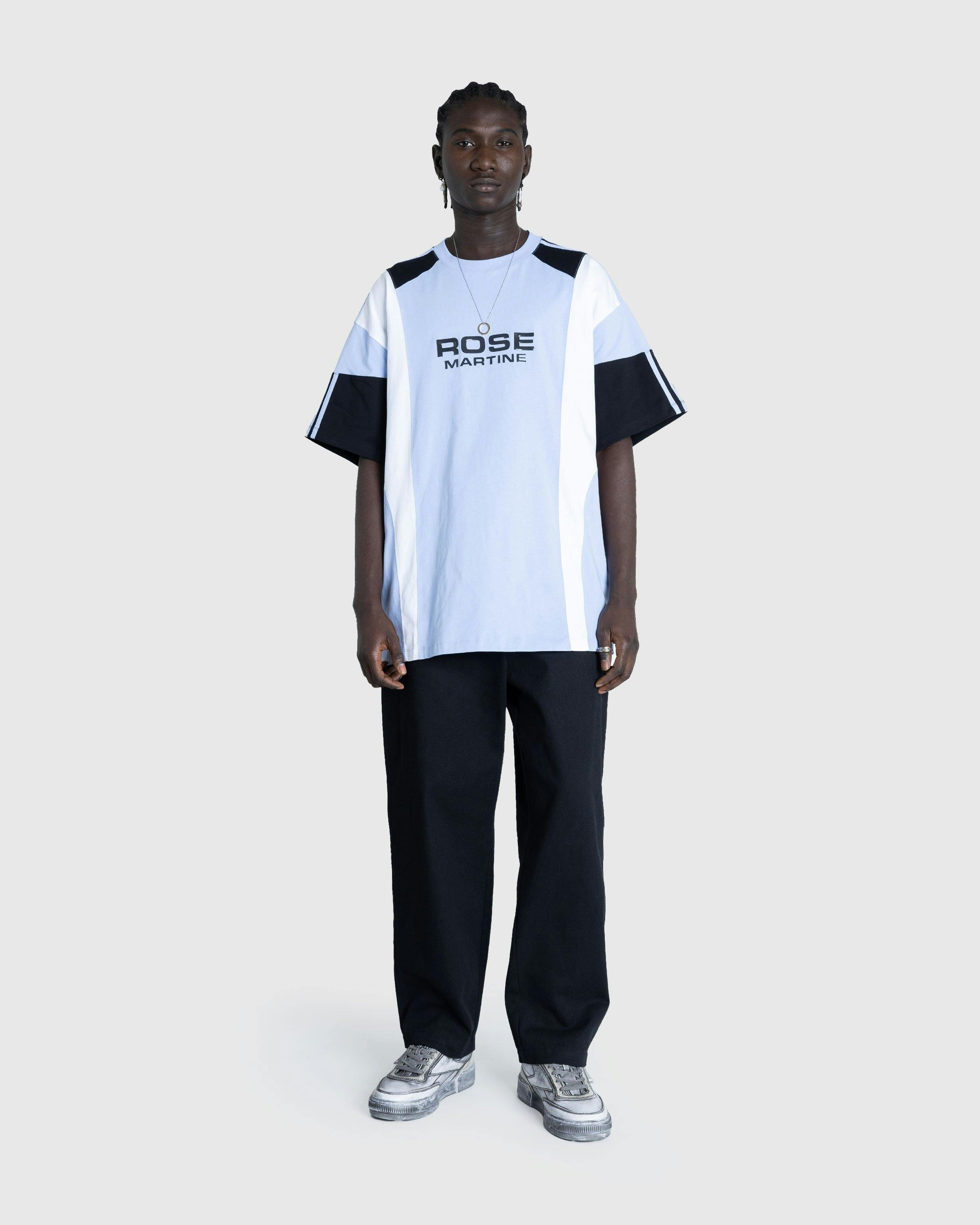 Martine Rose - Oversized Panelled T-Shirt Blue / White / Black - Clothing - Blue - Image 3