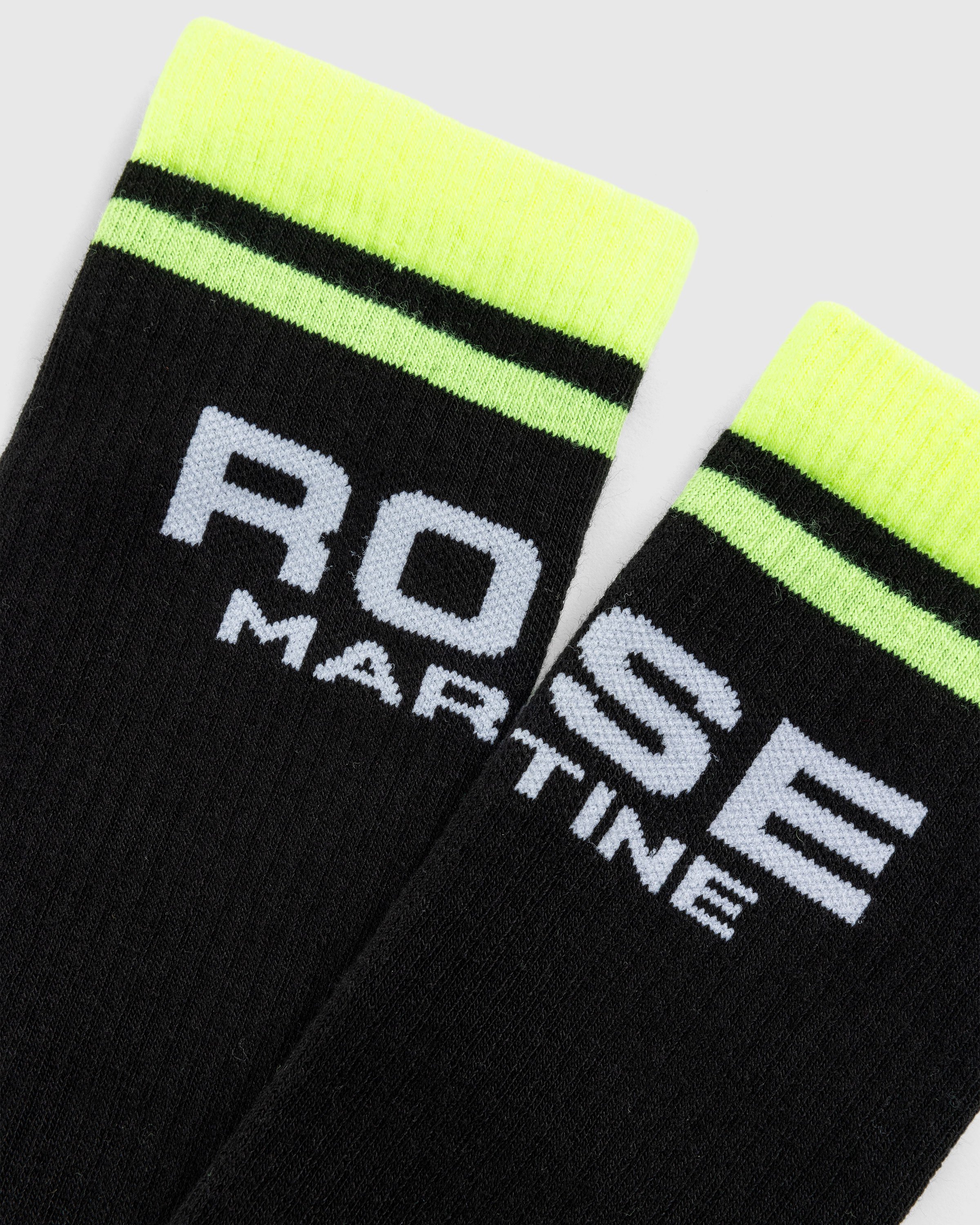 Martine Rose - Graphic Socks Multipack Black / Fluro Yellow - Accessories - Black - Image 3