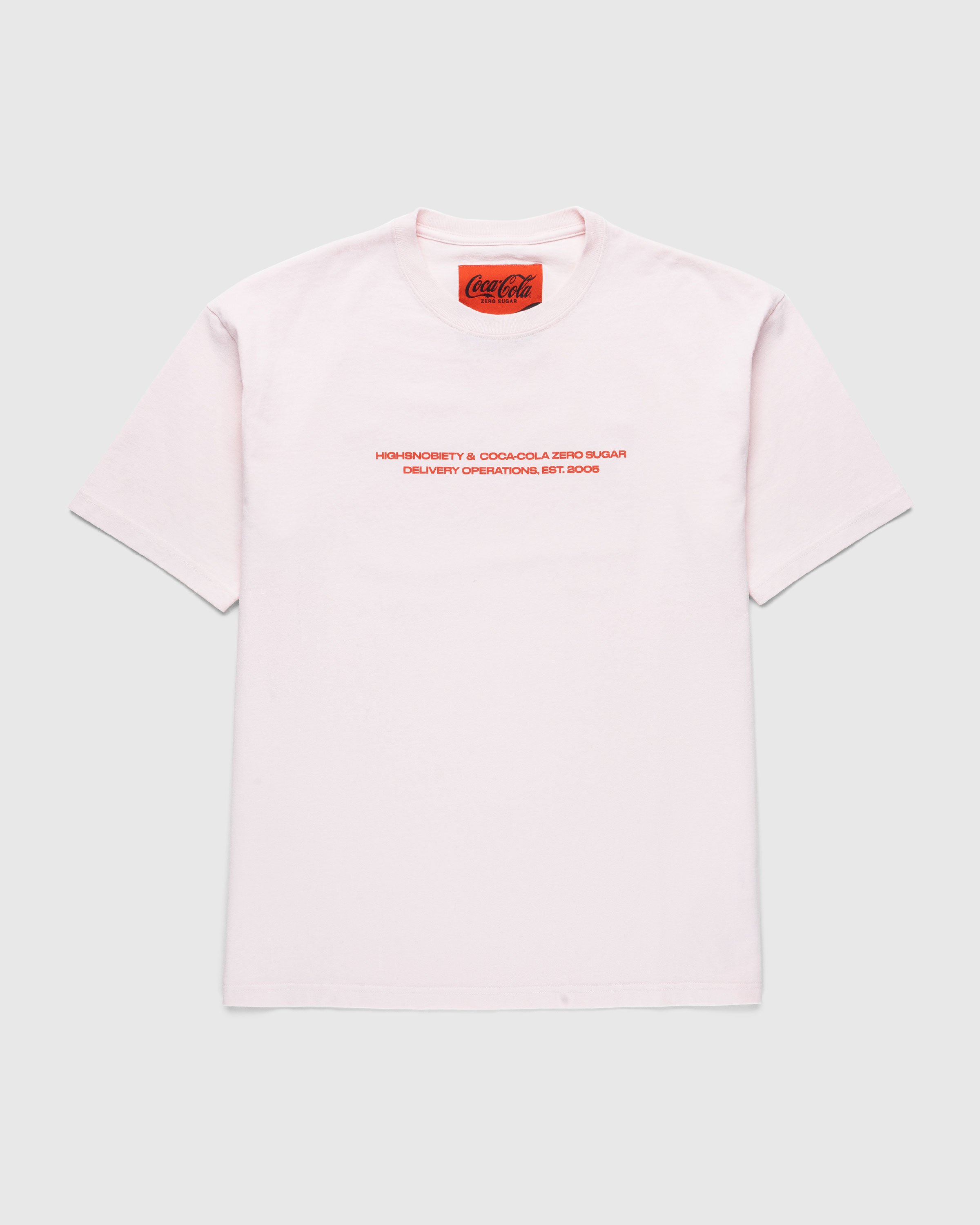 Highsnobiety x Coca-Cola Zero Sugar - Short Sleeve T-Shirt Pink - Clothing - Pink - Image 2