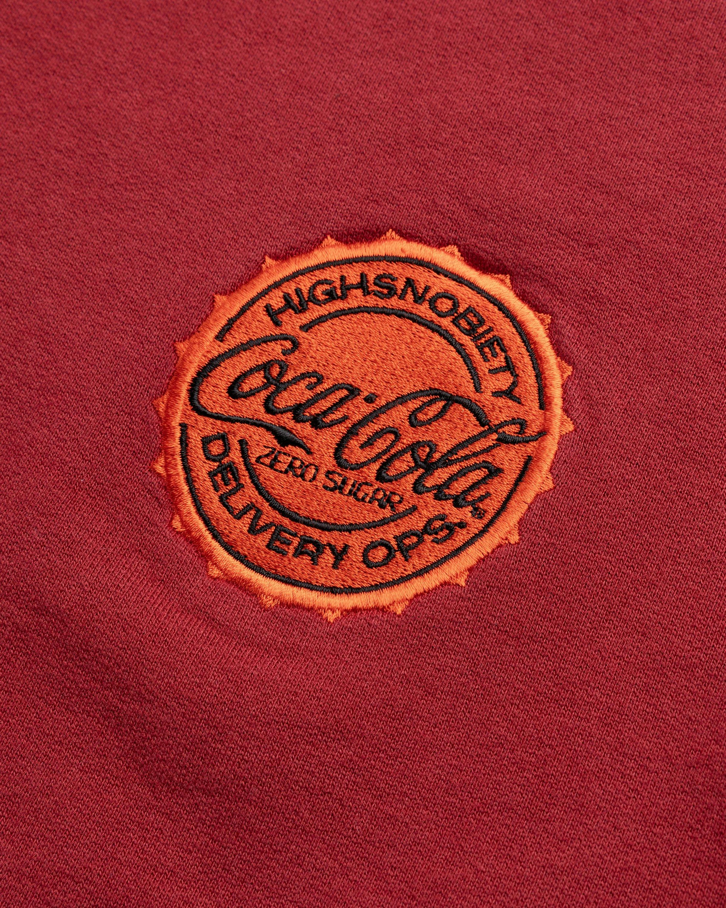 Highsnobiety x Coca-Cola Zero Sugar - Crewneck Burgundy - Clothing - Red - Image 7