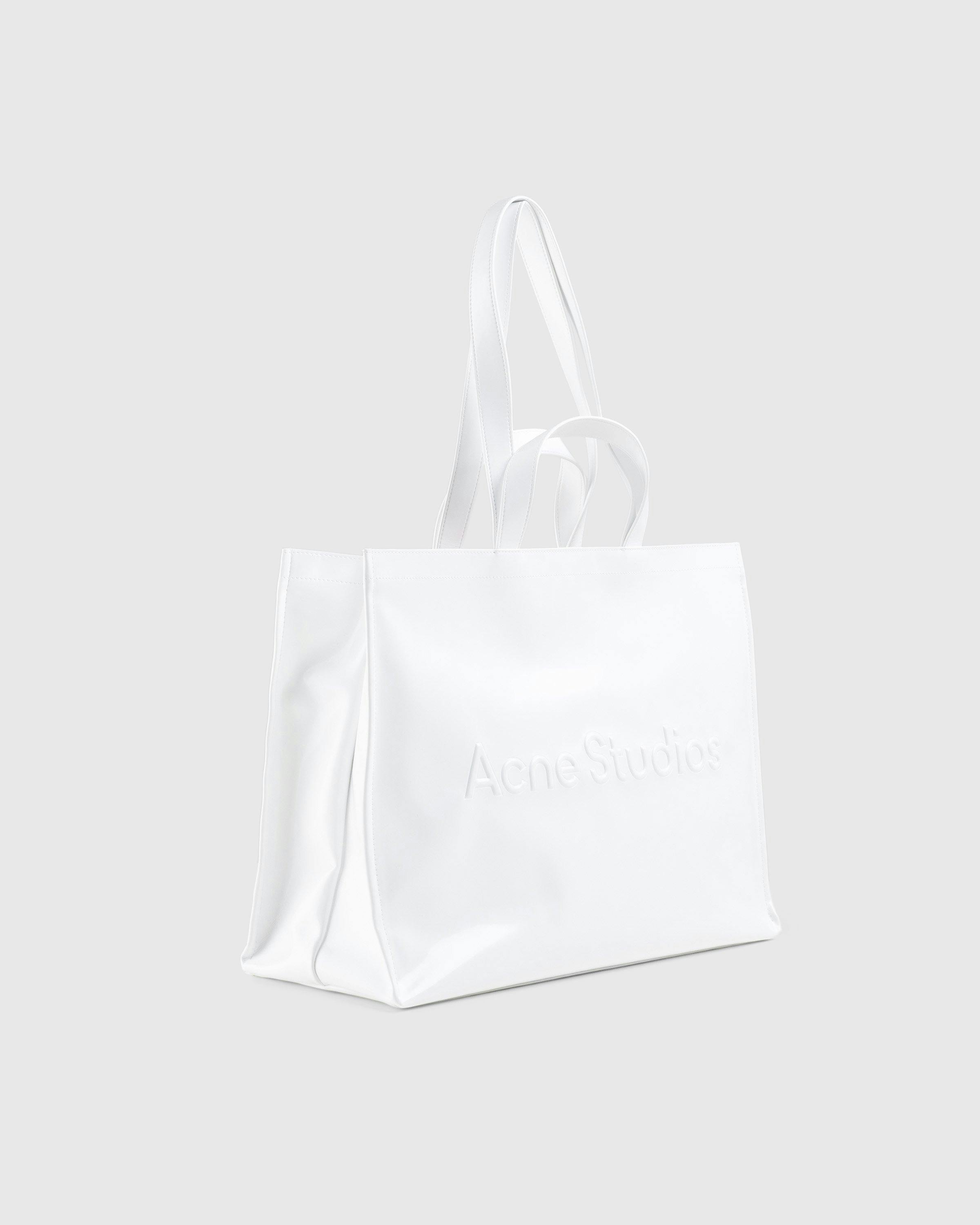 Acne Studios - East-West Tote Bag White - Accessories - White - Image 3