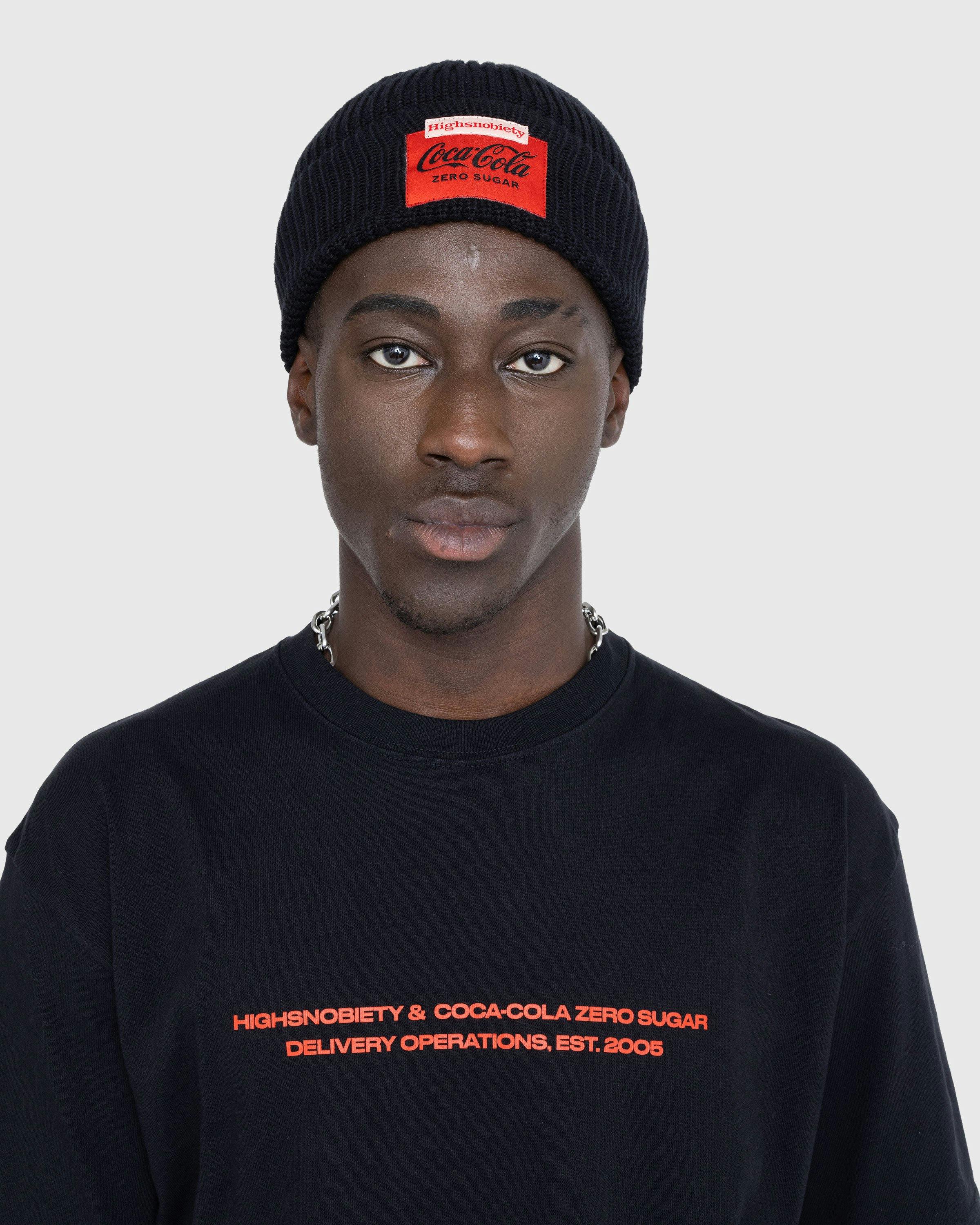 Highsnobiety x Coca-Cola Zero Sugar - Beanie Black - Accessories - Black - Image 3