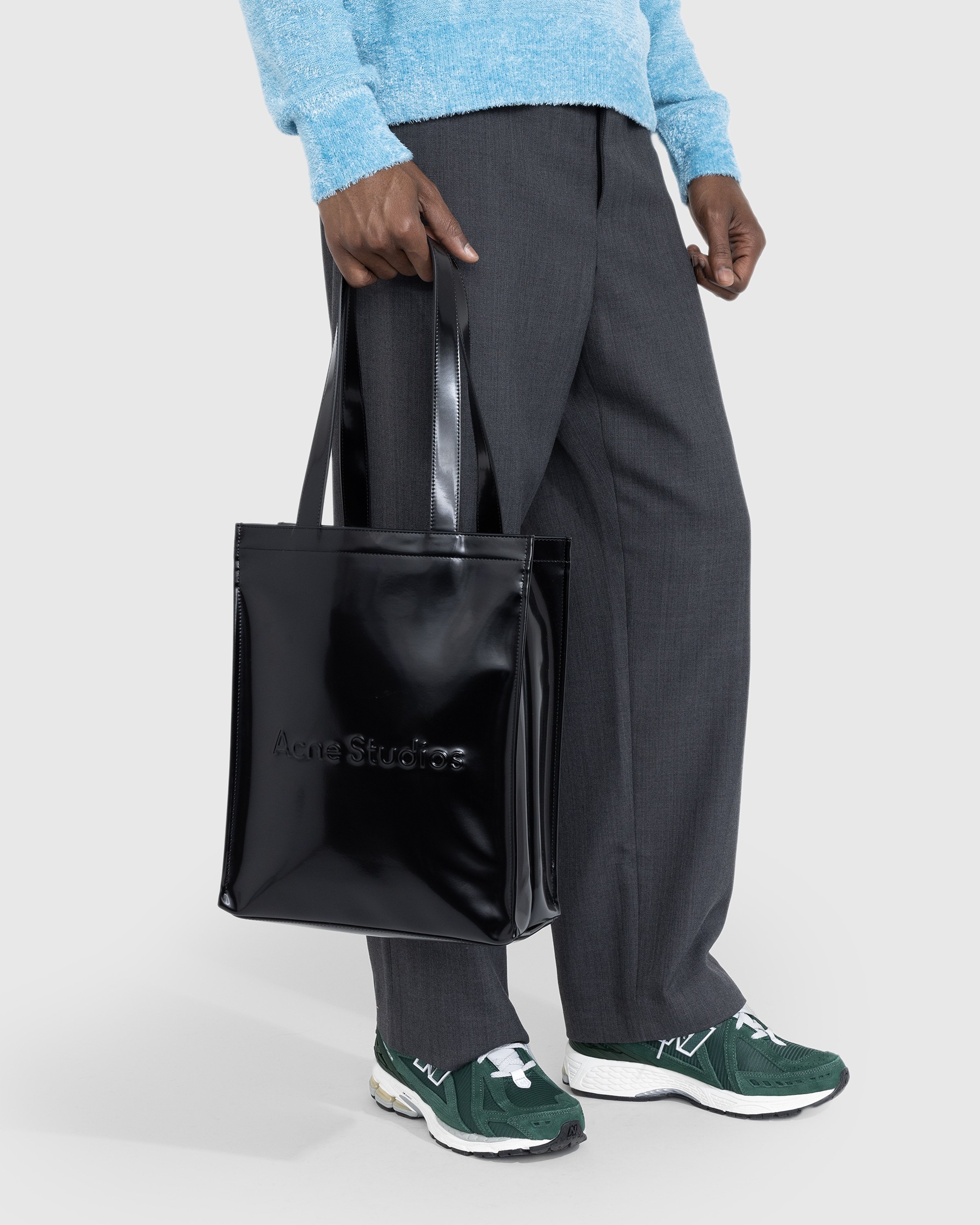 Acne Studios - Logo Shoulder Tote Bag Black - Accessories - Black - Image 5