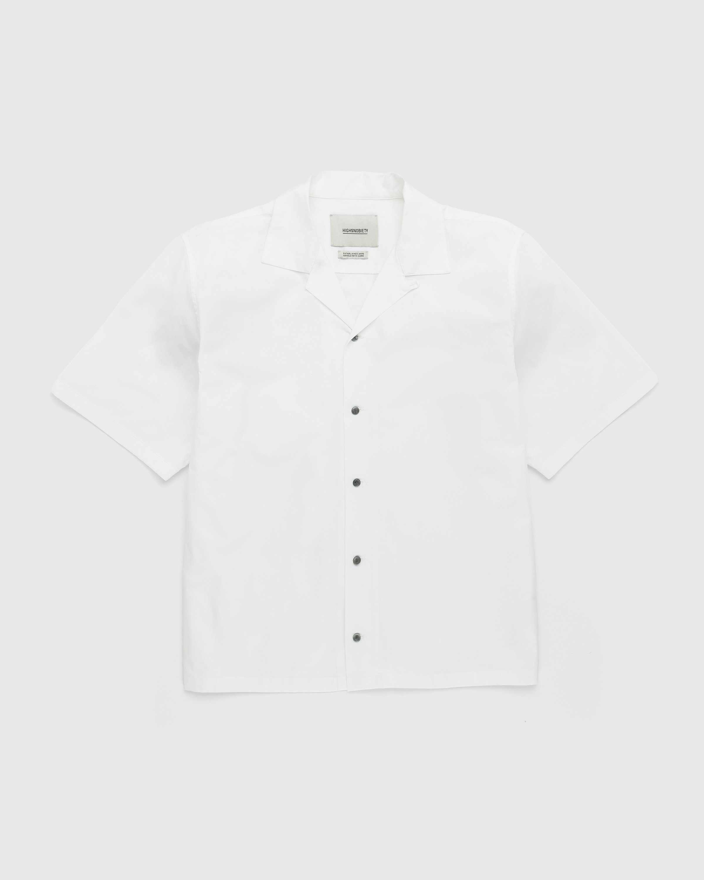 Highsnobiety - Poplin Short-Sleeve Shirt White - Clothing - White - Image 1