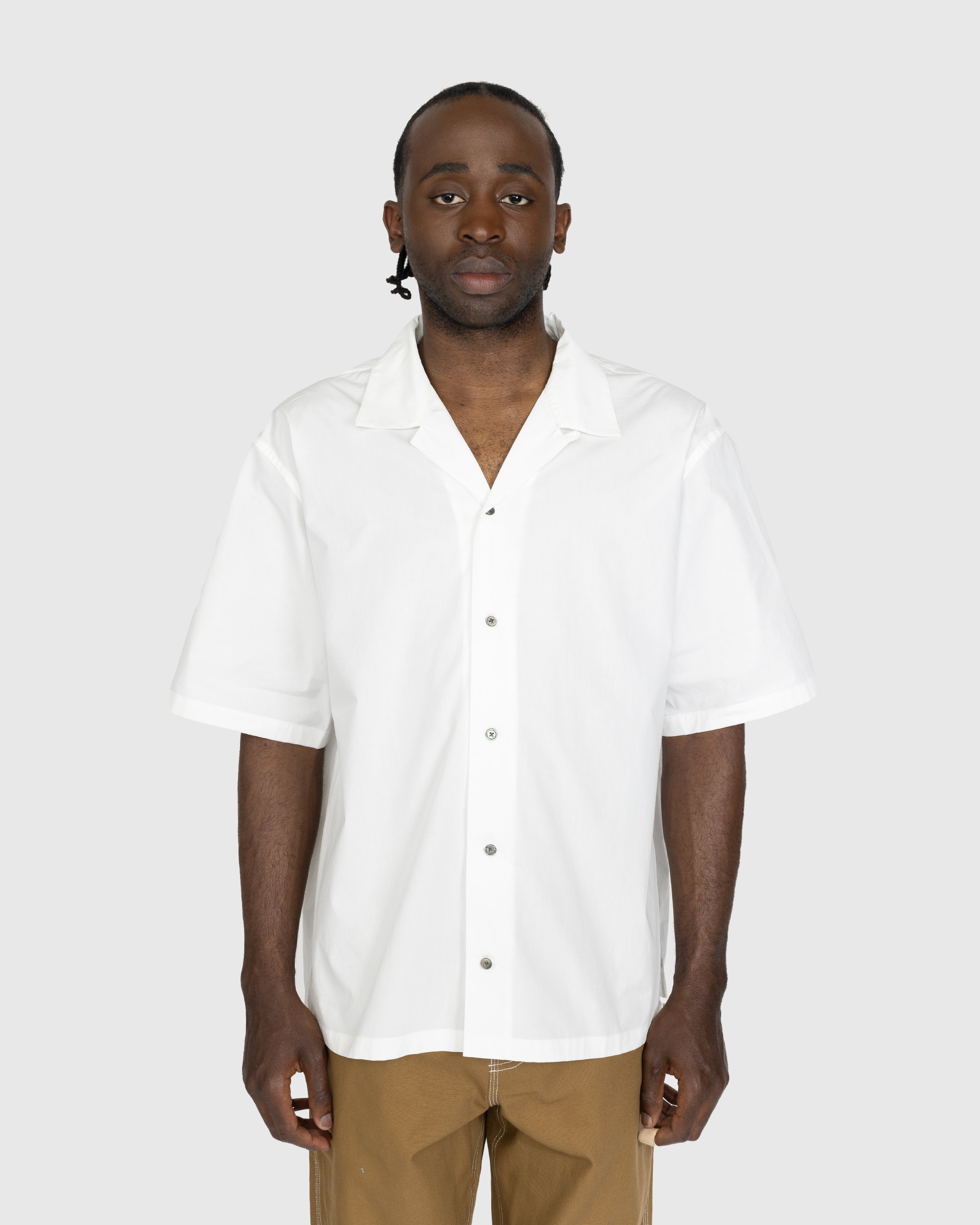 Highsnobiety - Poplin Short-Sleeve Shirt White - Clothing - White - Image 2