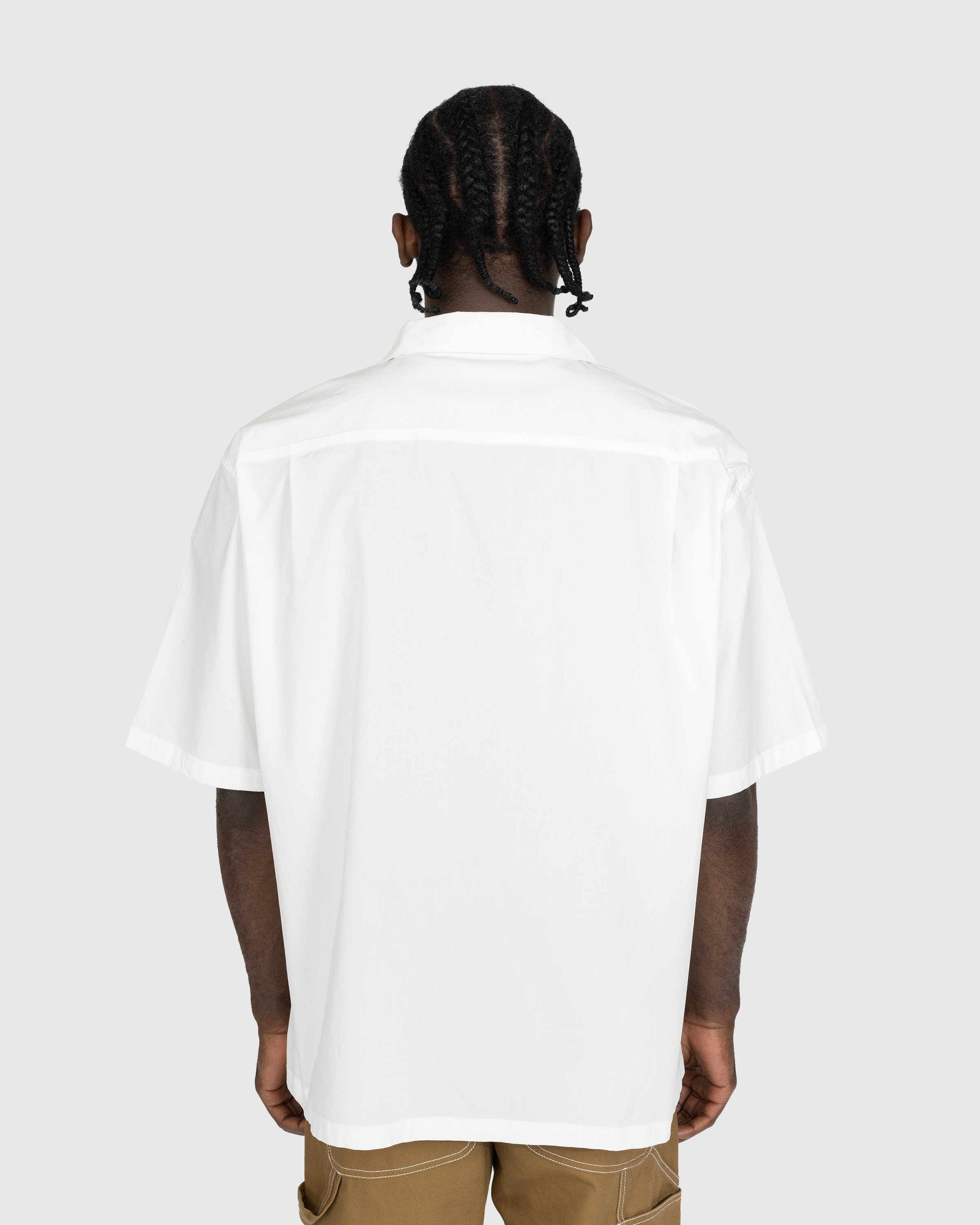 Highsnobiety - Poplin Short-Sleeve Shirt White - Clothing - White - Image 3