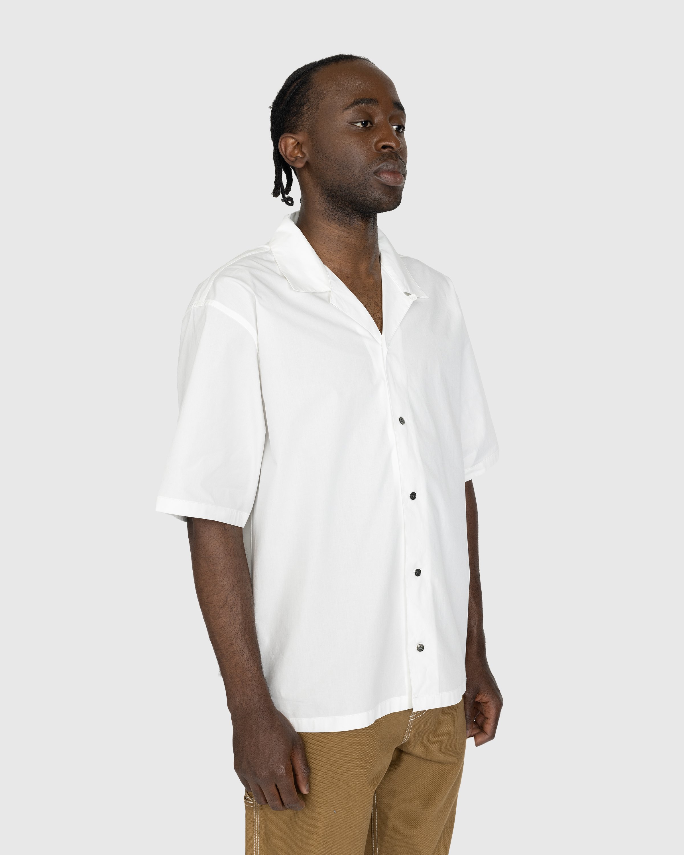 Highsnobiety - Poplin Short-Sleeve Shirt White - Clothing - White - Image 4