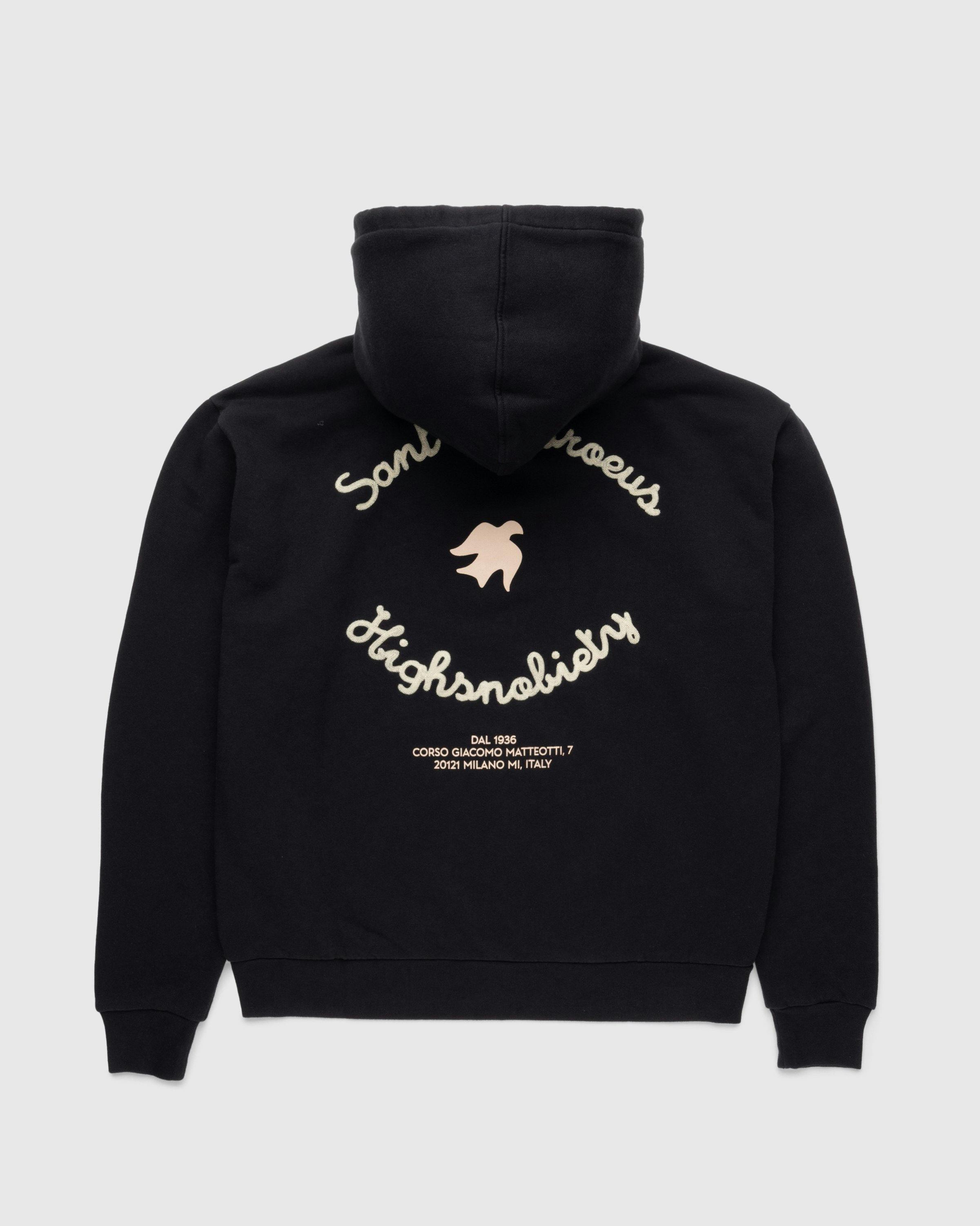 Highsnobiety x Sant Ambroeus - Black Hoodie - Clothing - Black - Image 1